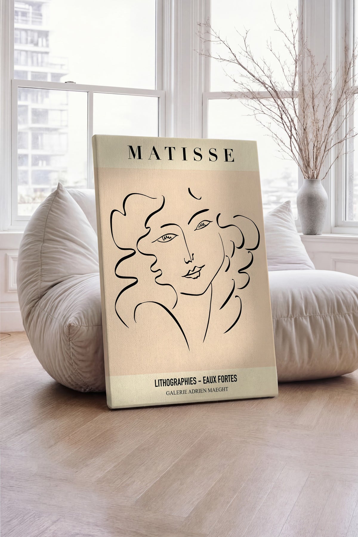 Farklı Tonlarda Matisse İllüstrasyon Kanvas Tablo — NO:105435