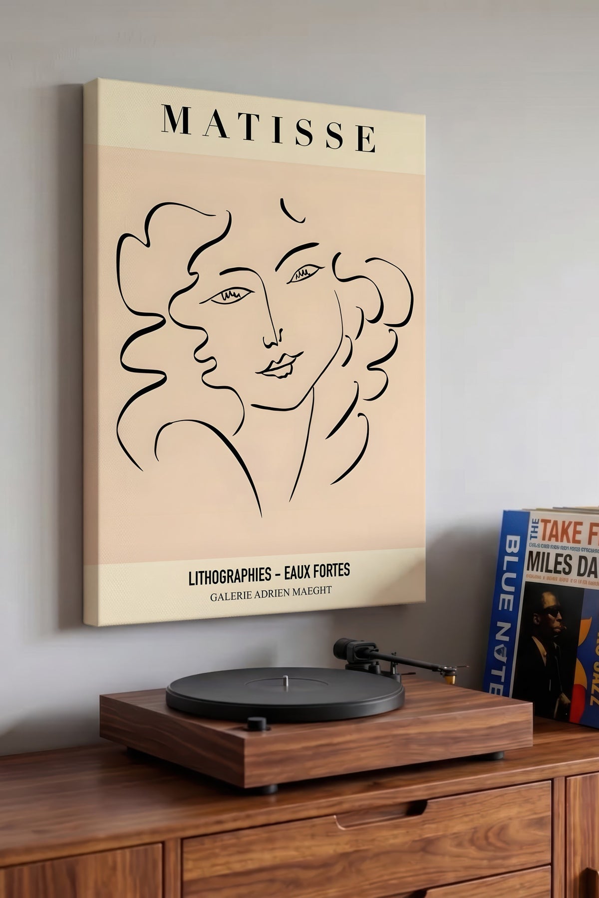 Farklı Tonlarda Matisse İllüstrasyon Kanvas Tablo — NO:105435