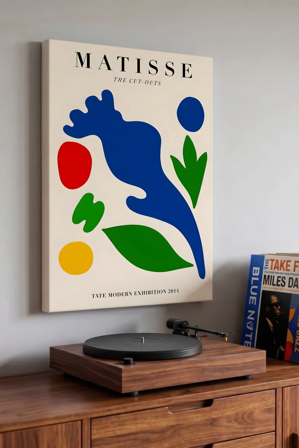 Farklı Tonlarda Matisse The Cut-Outs İllüstrasyon Kanvas Tablo — NO:105448