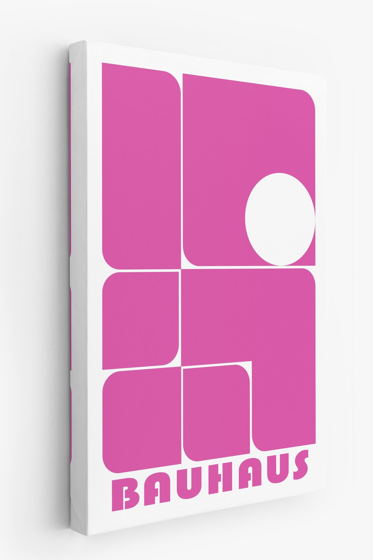 Pembe Duvar Bauhaus Kanvas Tablo — NO:105462