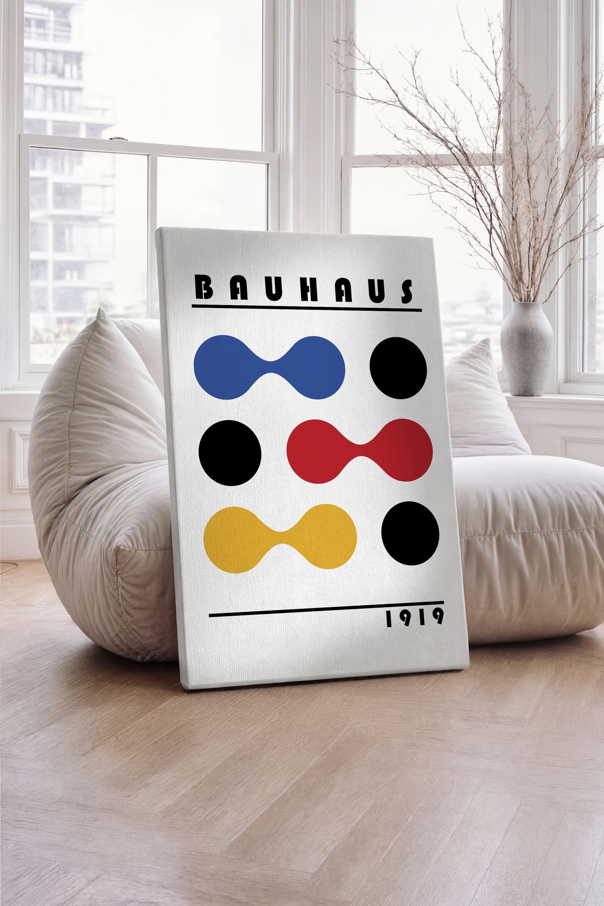 Farklı Tonlarda BAUHAUS Kanvas Tablo — NO:105468