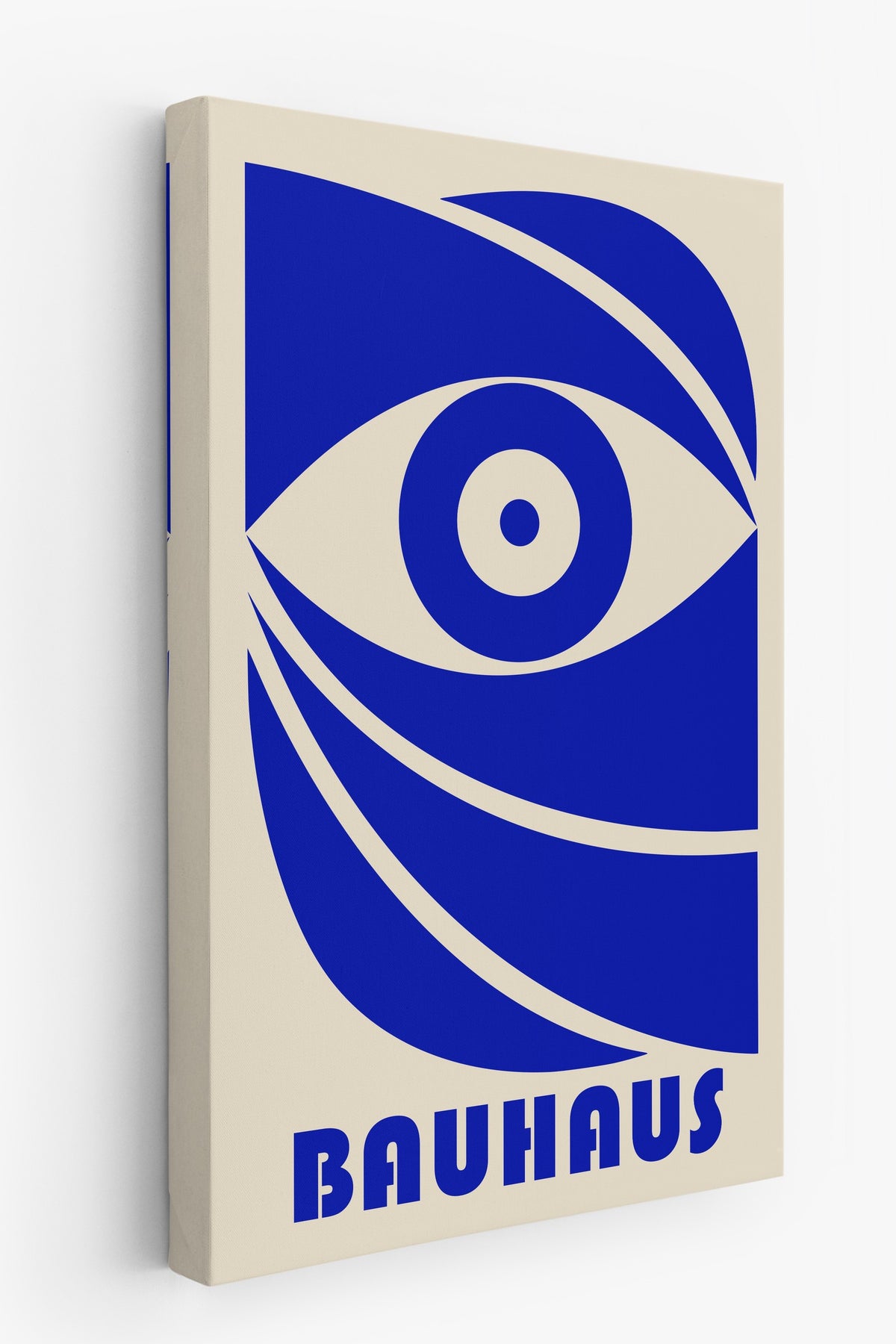 Lacivert Duvar Bauhaus Kanvas Tablo