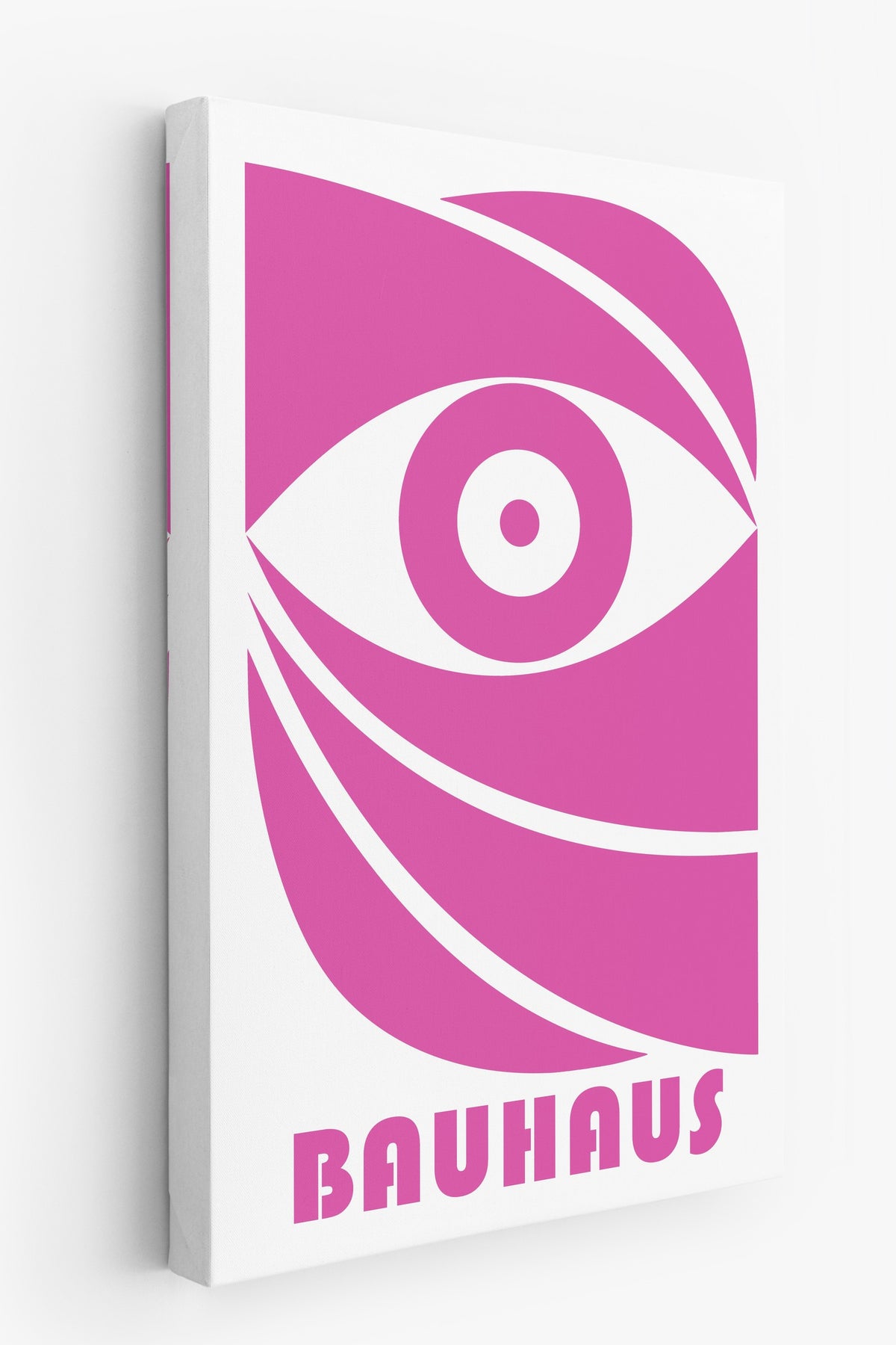 Pembe Duvar Bauhaus Kanvas Tablo