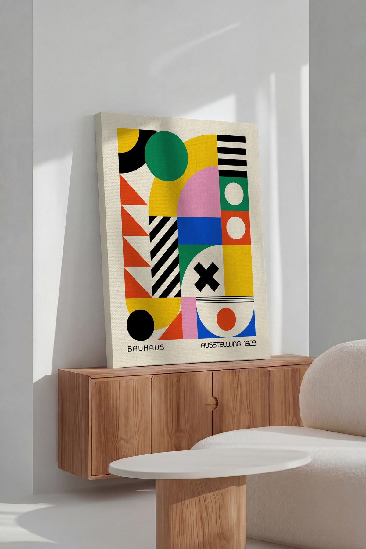 Renkli Duvar Bauhaus Kanvas Tablo — NO:105474