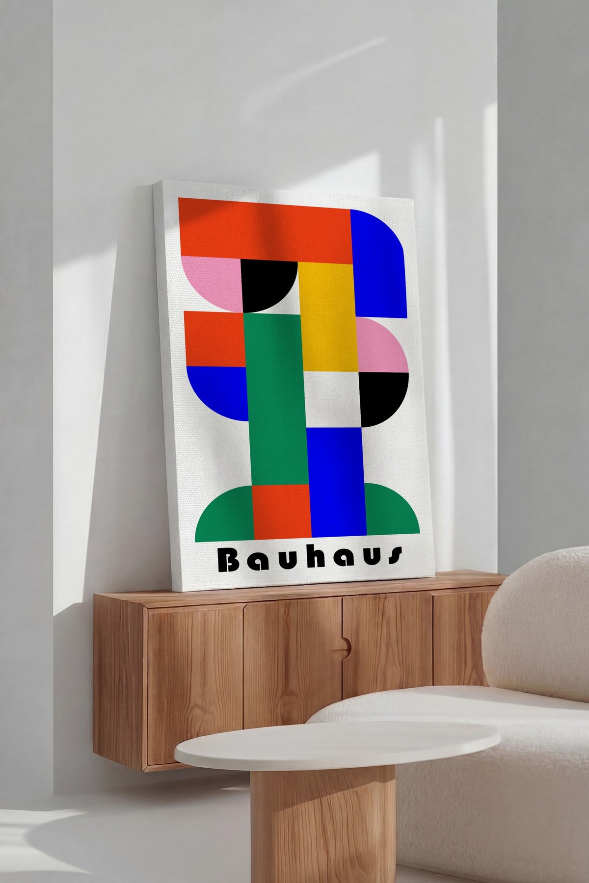 Farklı Tonlarda Bauhaus Kanvas Tablo — NO:105489