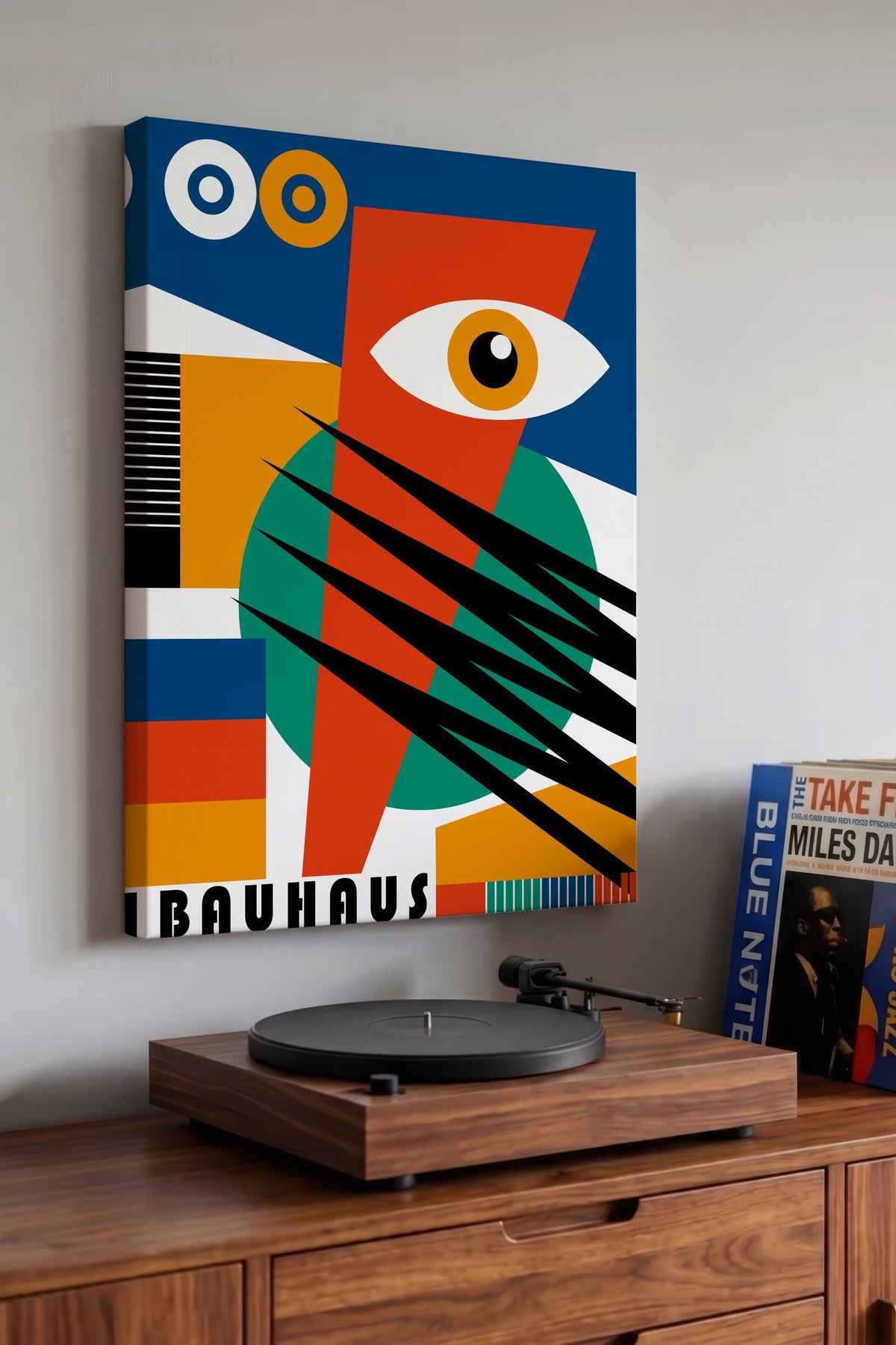 Farklı Tonlarda Bauhaus Kanvas Tablo — NO:105490