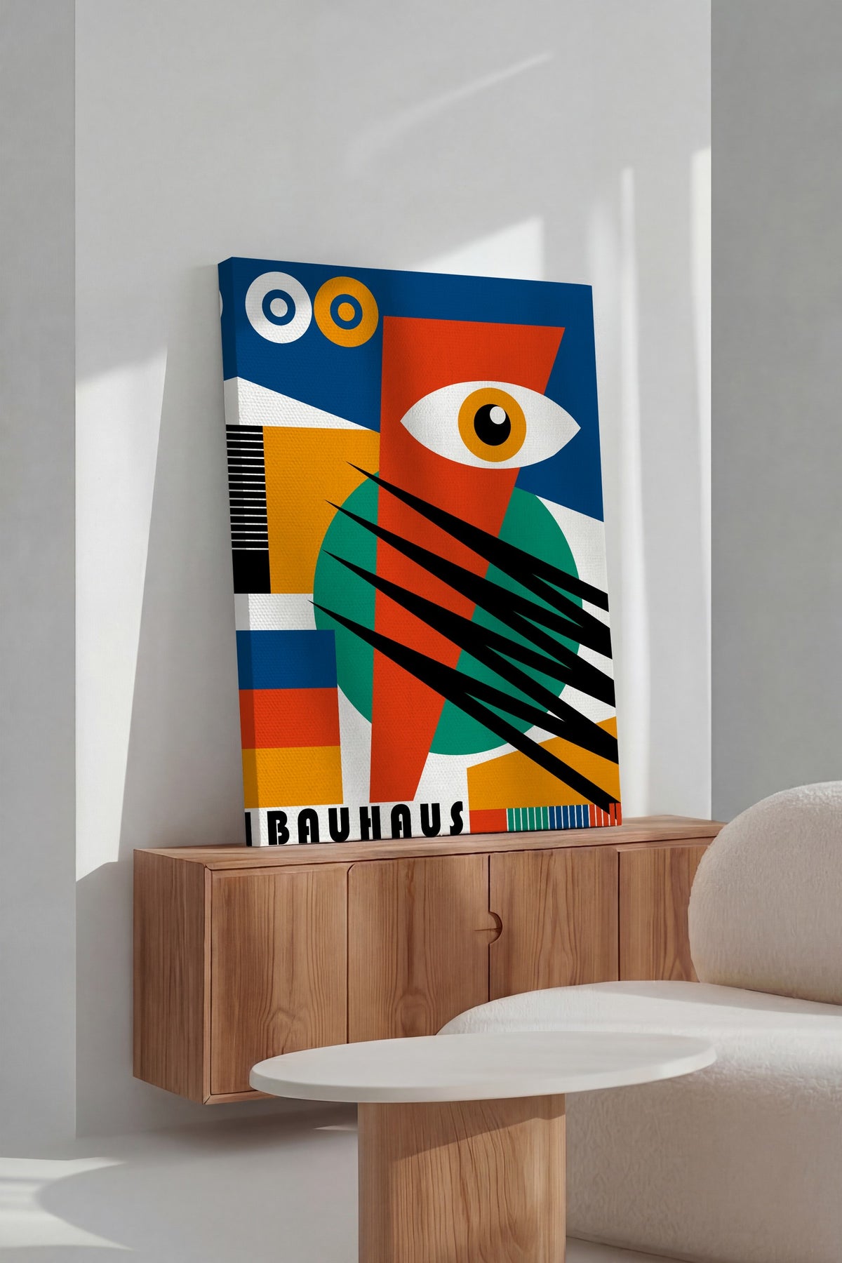 Farklı Tonlarda Bauhaus Kanvas Tablo — NO:105490