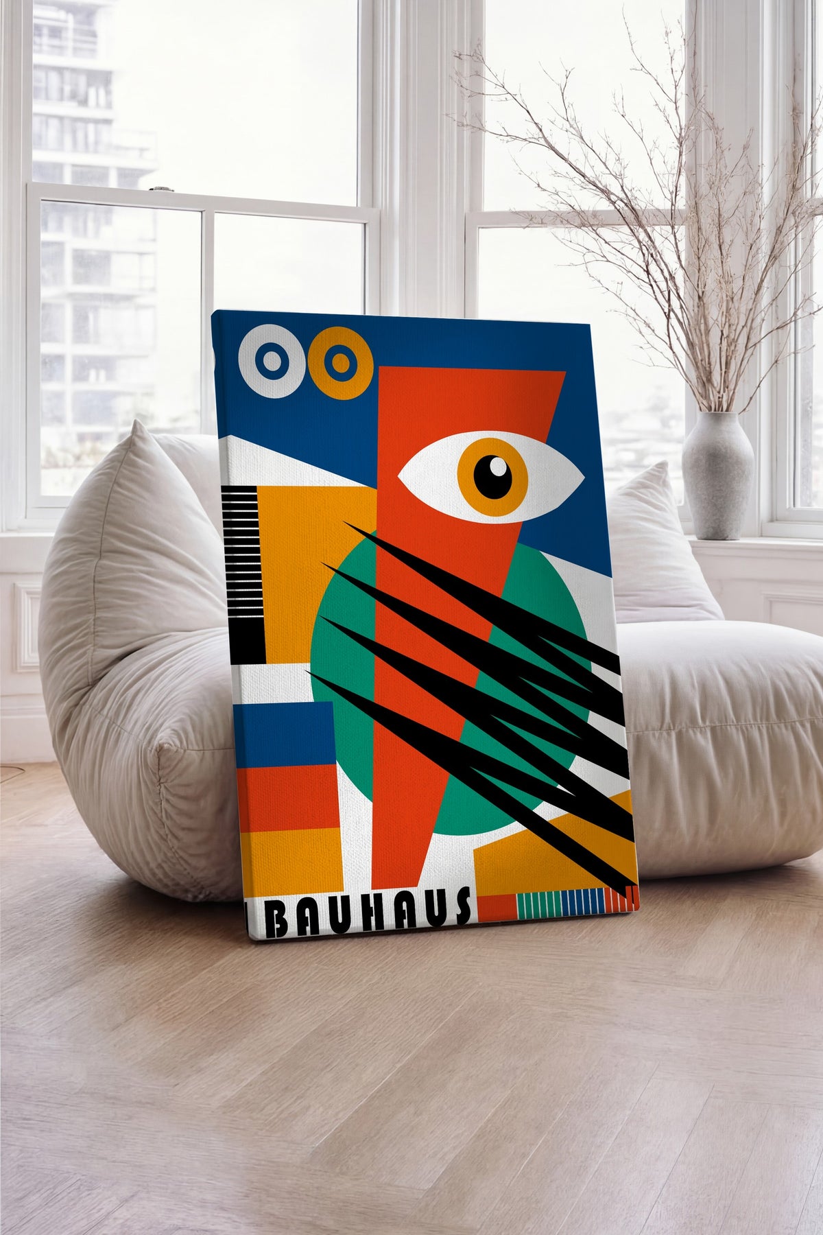Farklı Tonlarda Bauhaus Kanvas Tablo — NO:105490