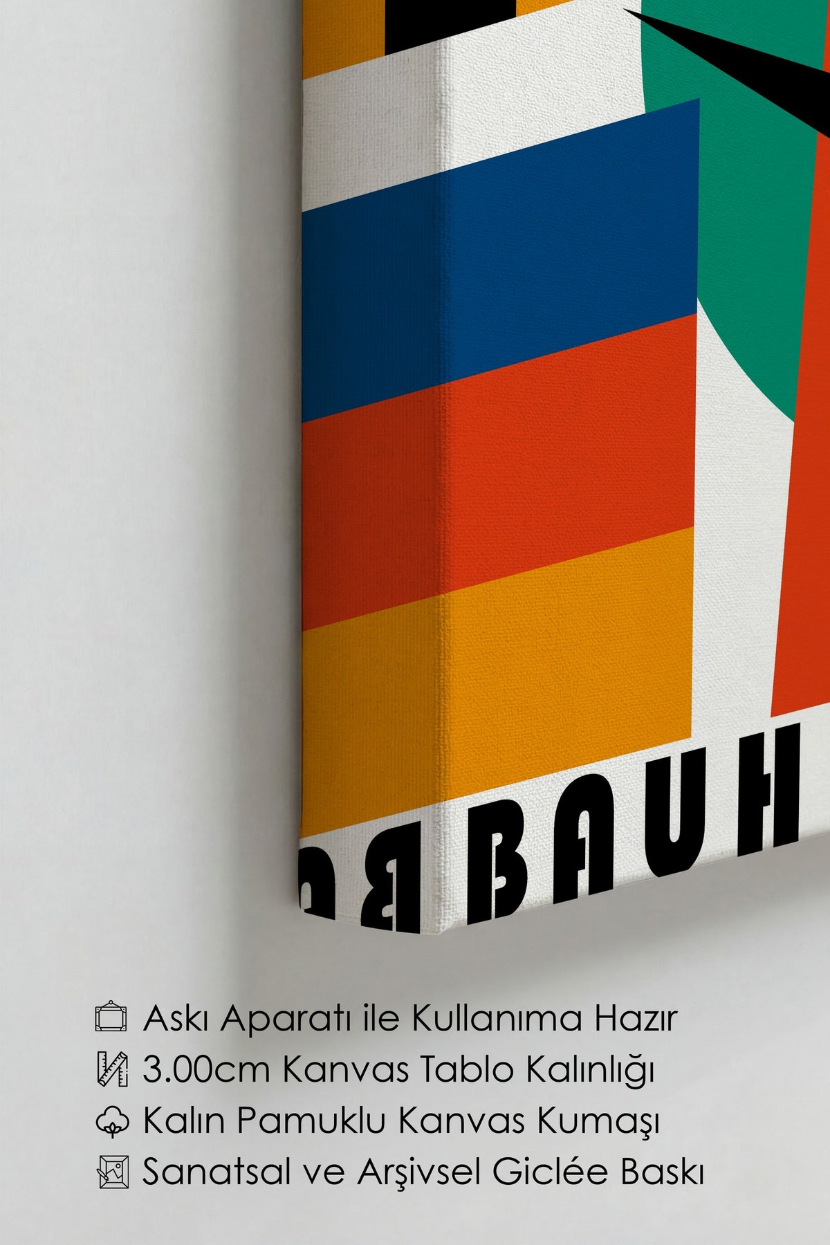 Farklı Tonlarda Bauhaus Kanvas Tablo — NO:105490