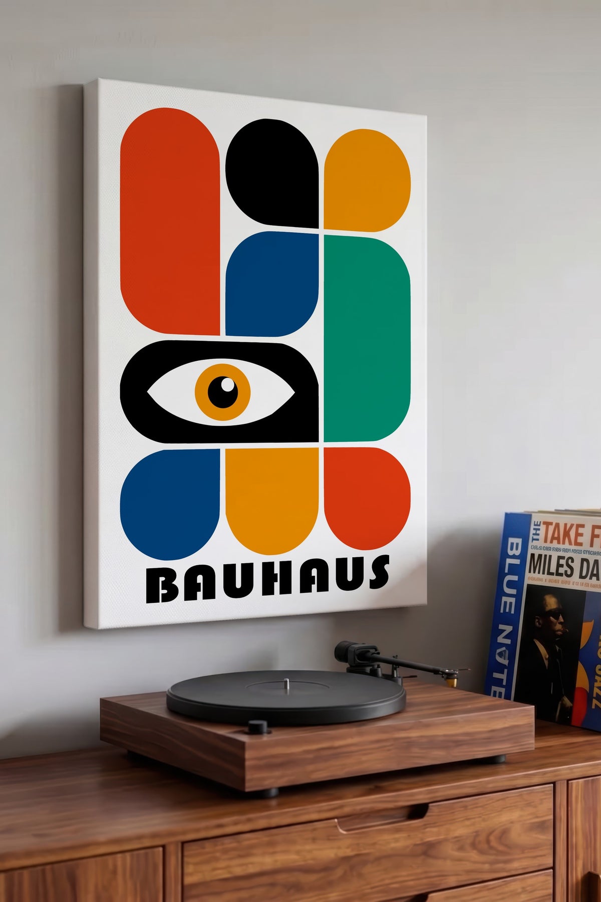 Farklı Tonlarda Bauhaus Kanvas Tablo — NO:105491