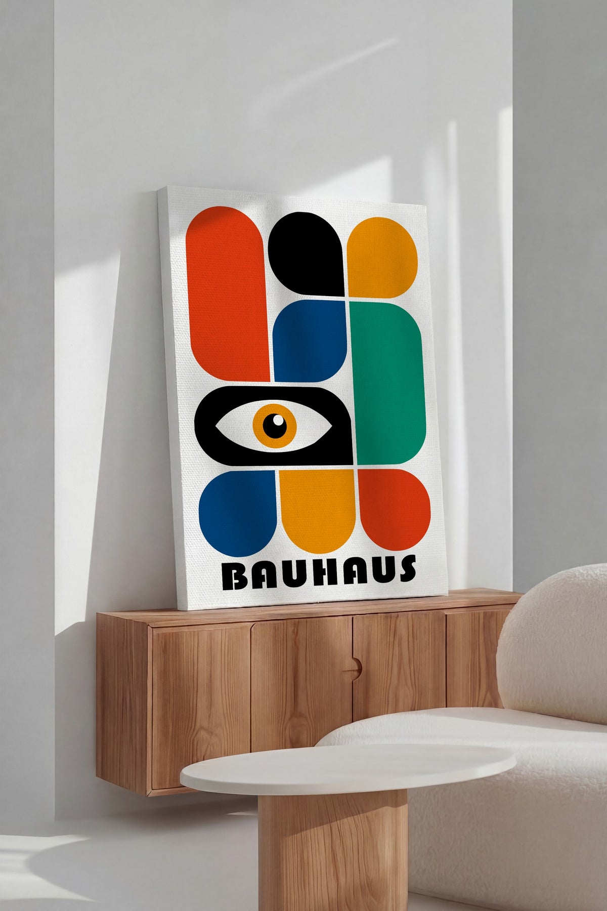 Farklı Tonlarda Bauhaus Kanvas Tablo — NO:105491