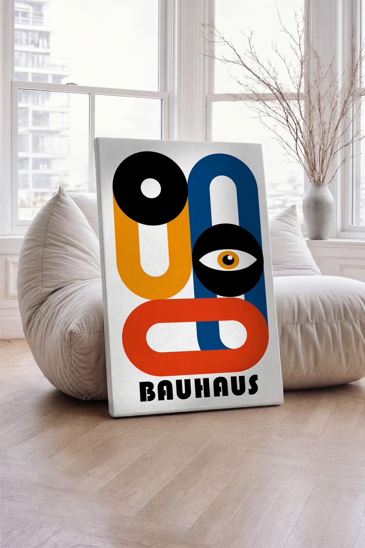 Farklı Tonlarda BAUHAUS Kanvas Tablo — NO:105494