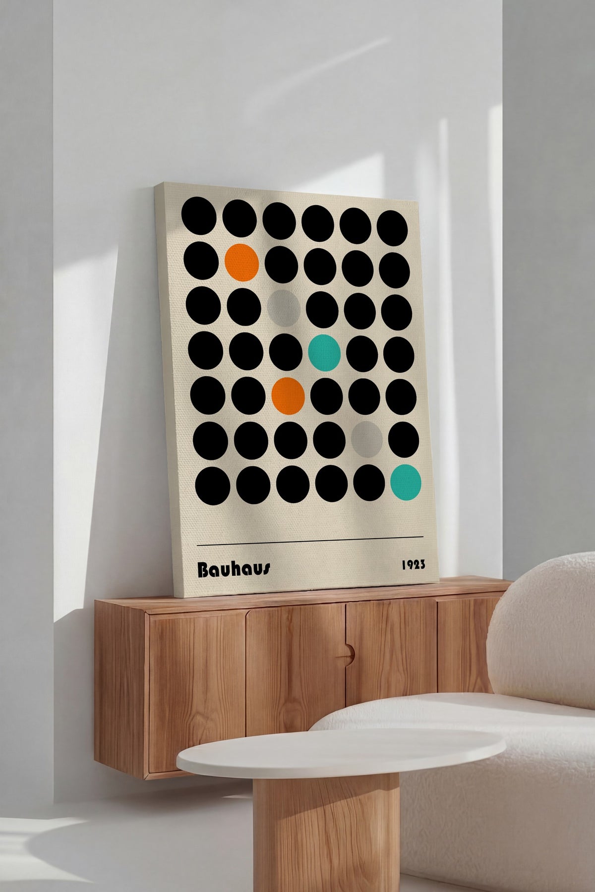 Farklı Tonlarda Bauhaus Kanvas Tablo — NO:105498