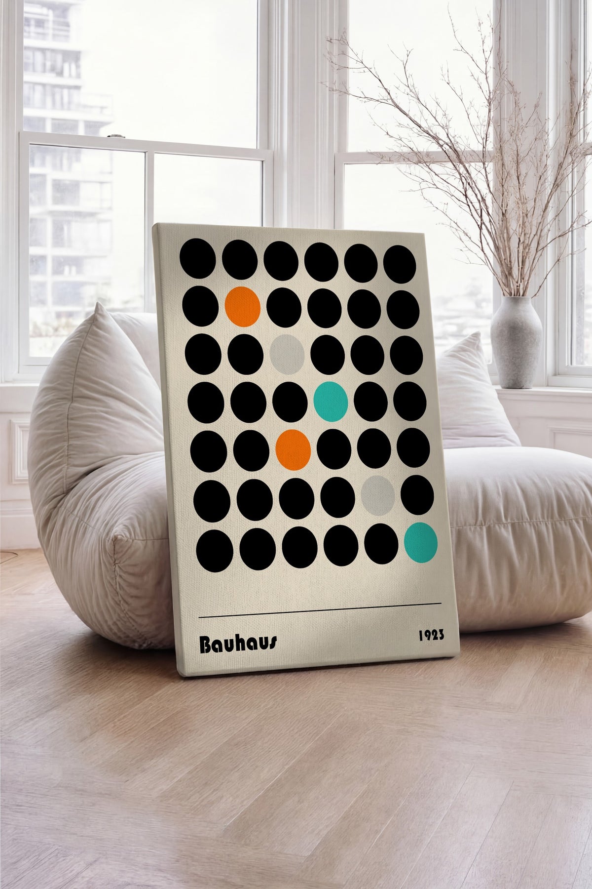 Farklı Tonlarda Bauhaus Kanvas Tablo — NO:105498