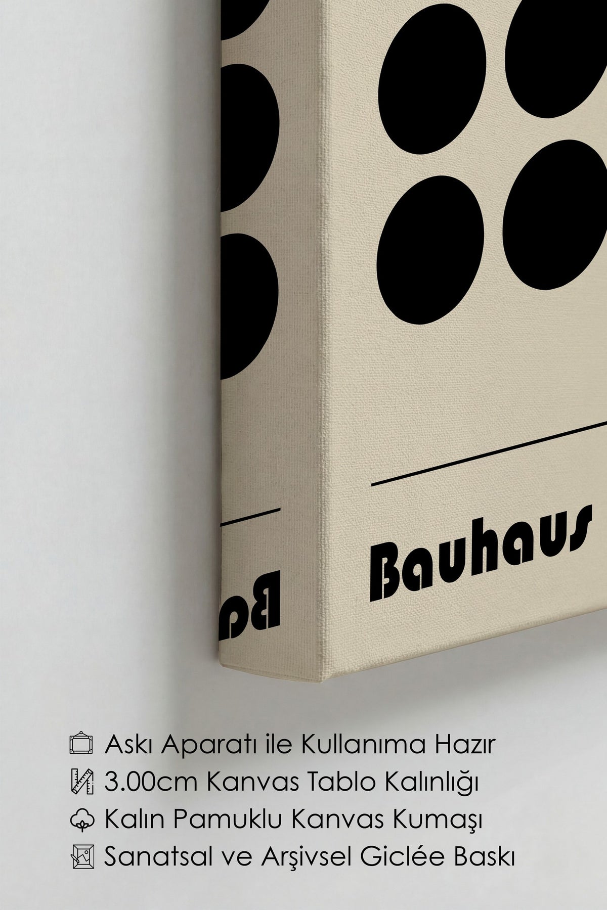 Farklı Tonlarda Bauhaus Kanvas Tablo — NO:105498