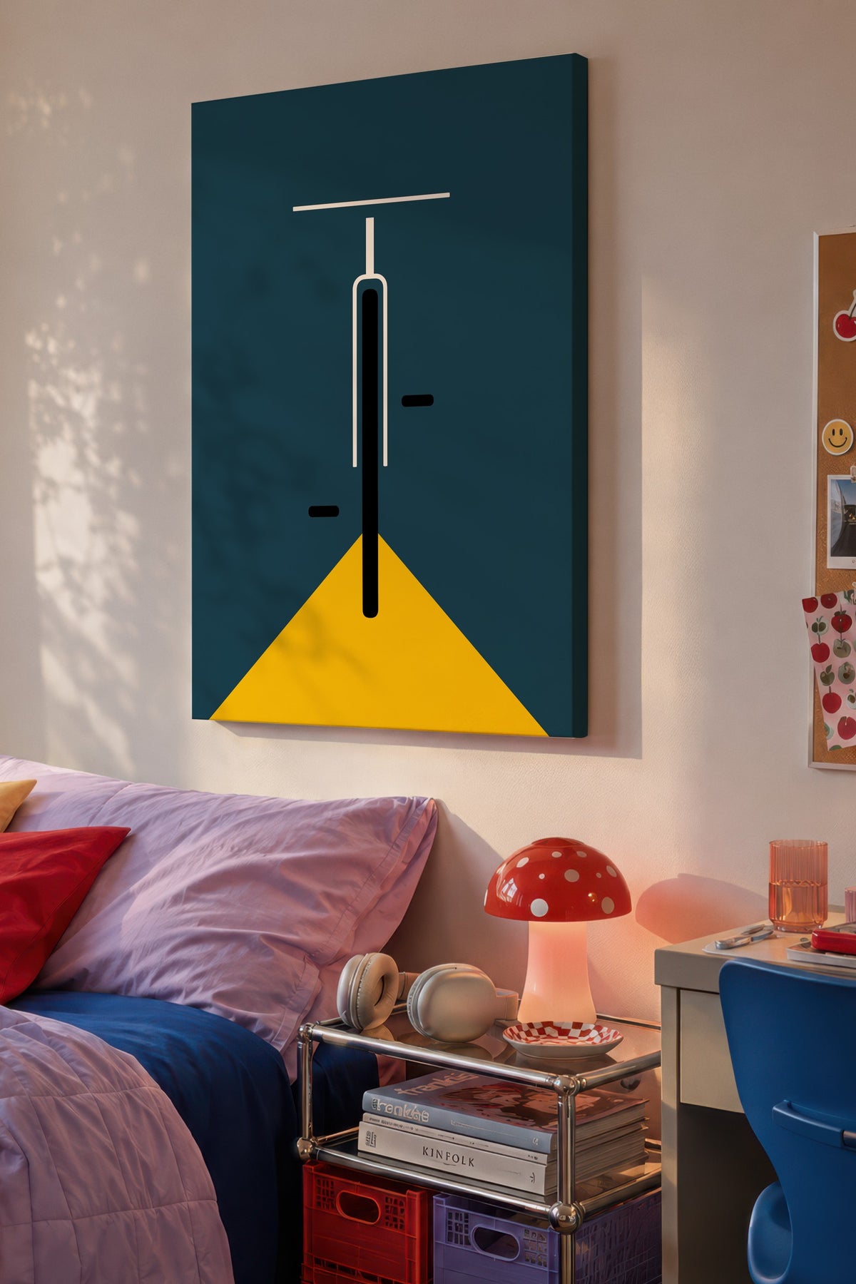 Renkli Duvar Bauhaus Kanvas Tablo — NO:105499