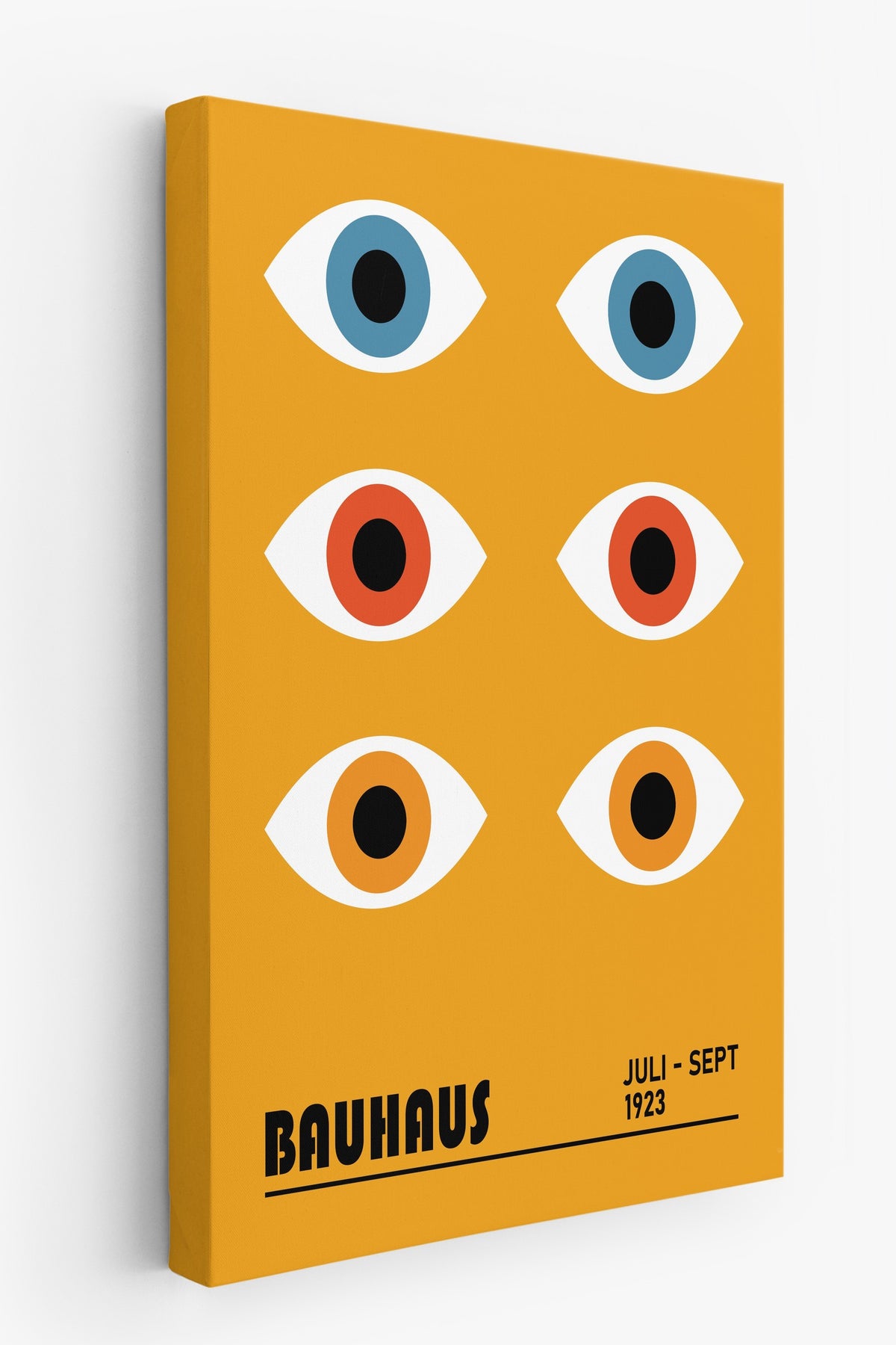 Sarı Duvar Bauhaus Kanvas Tablo