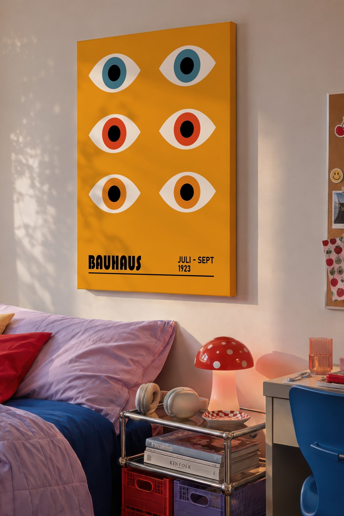 Sarı Duvar Bauhaus Kanvas Tablo