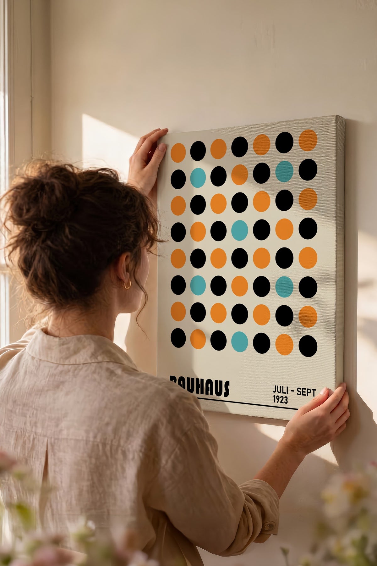 Renkli Duvar Bauhaus Kanvas Tablo — NO:105515