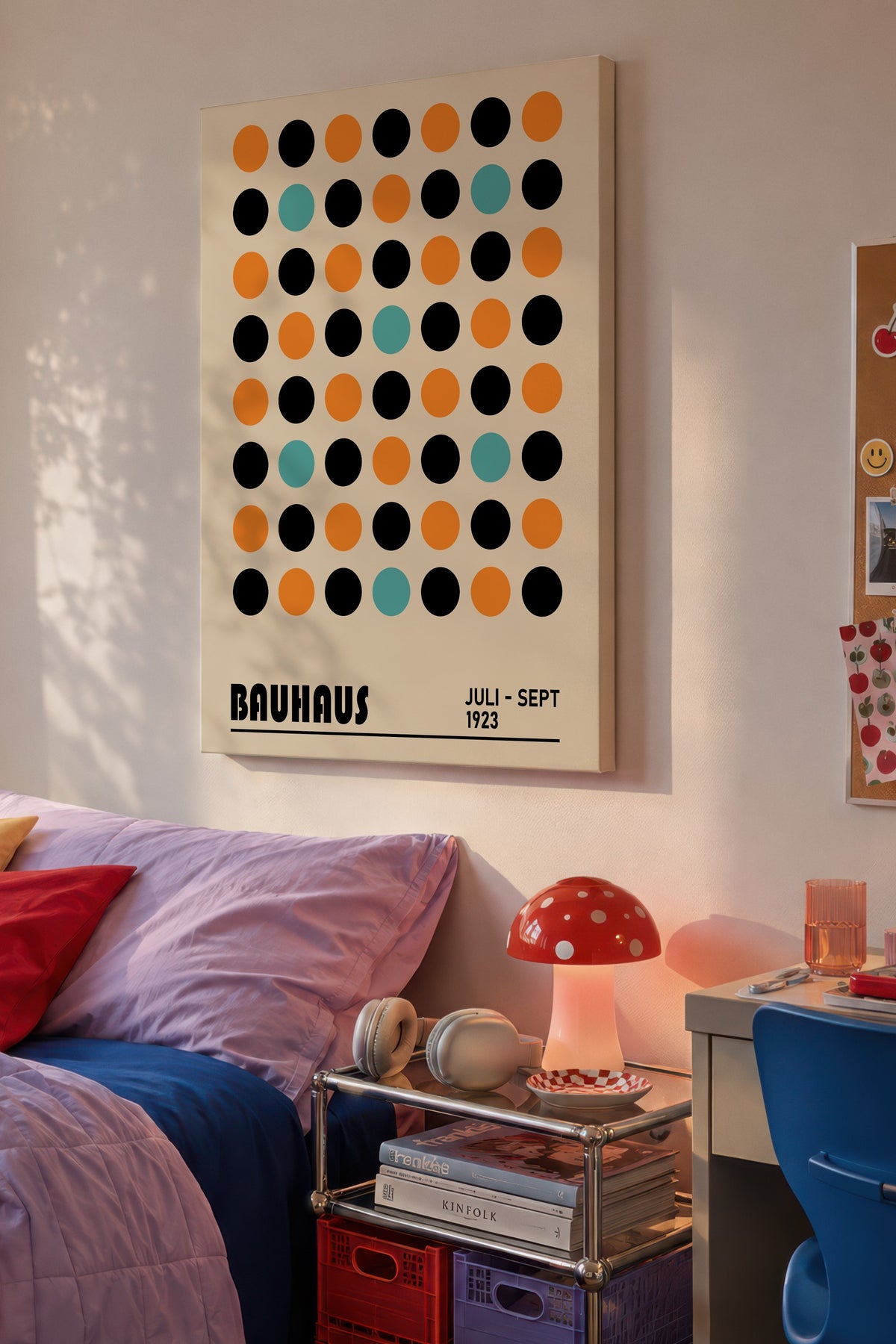 Renkli Duvar Bauhaus Kanvas Tablo — NO:105515