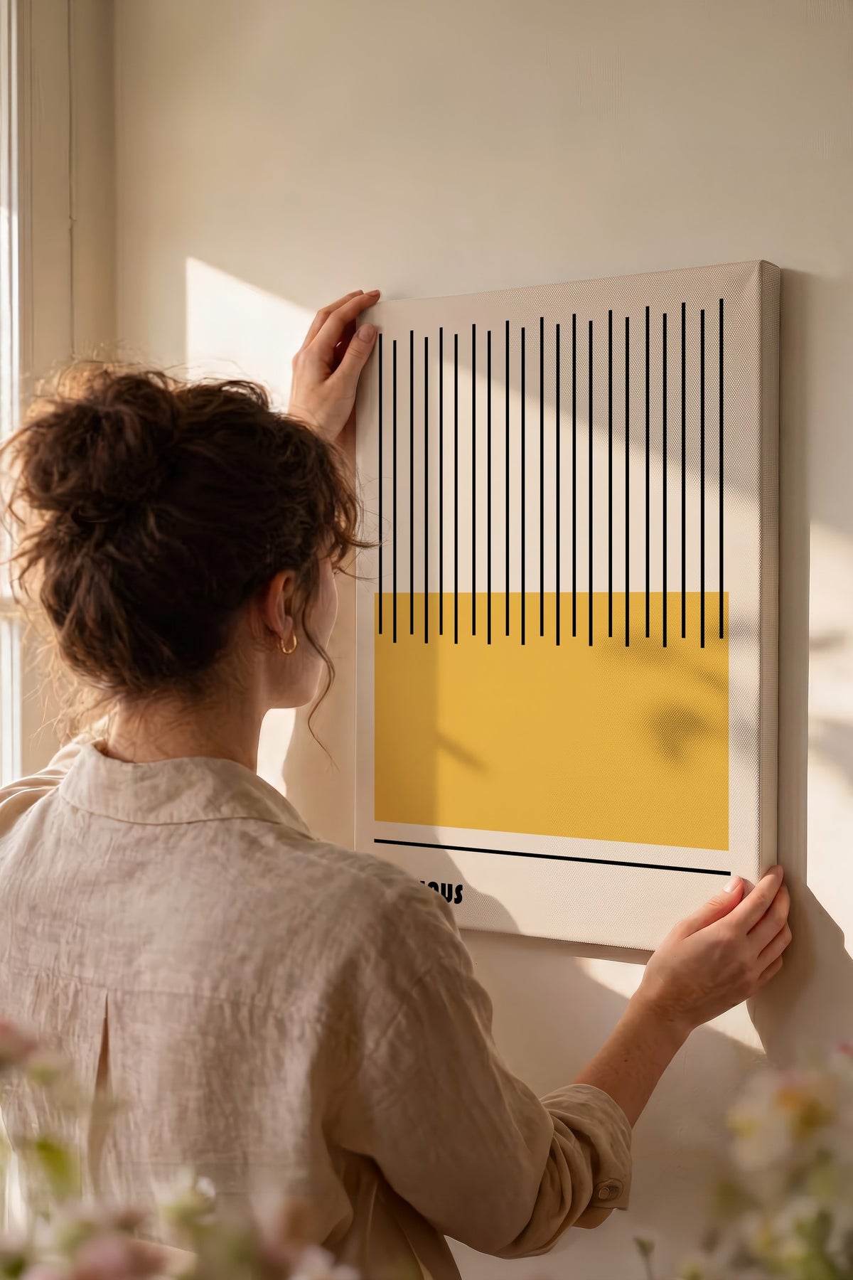 Renkli Duvar Bauhaus Kanvas Tablo — NO:105521