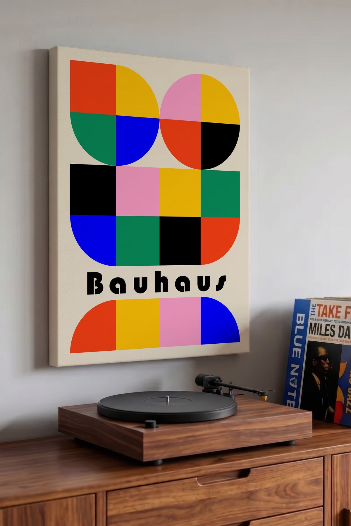Farklı Tonlarda Bauhaus Kanvas Tablo — NO:105522