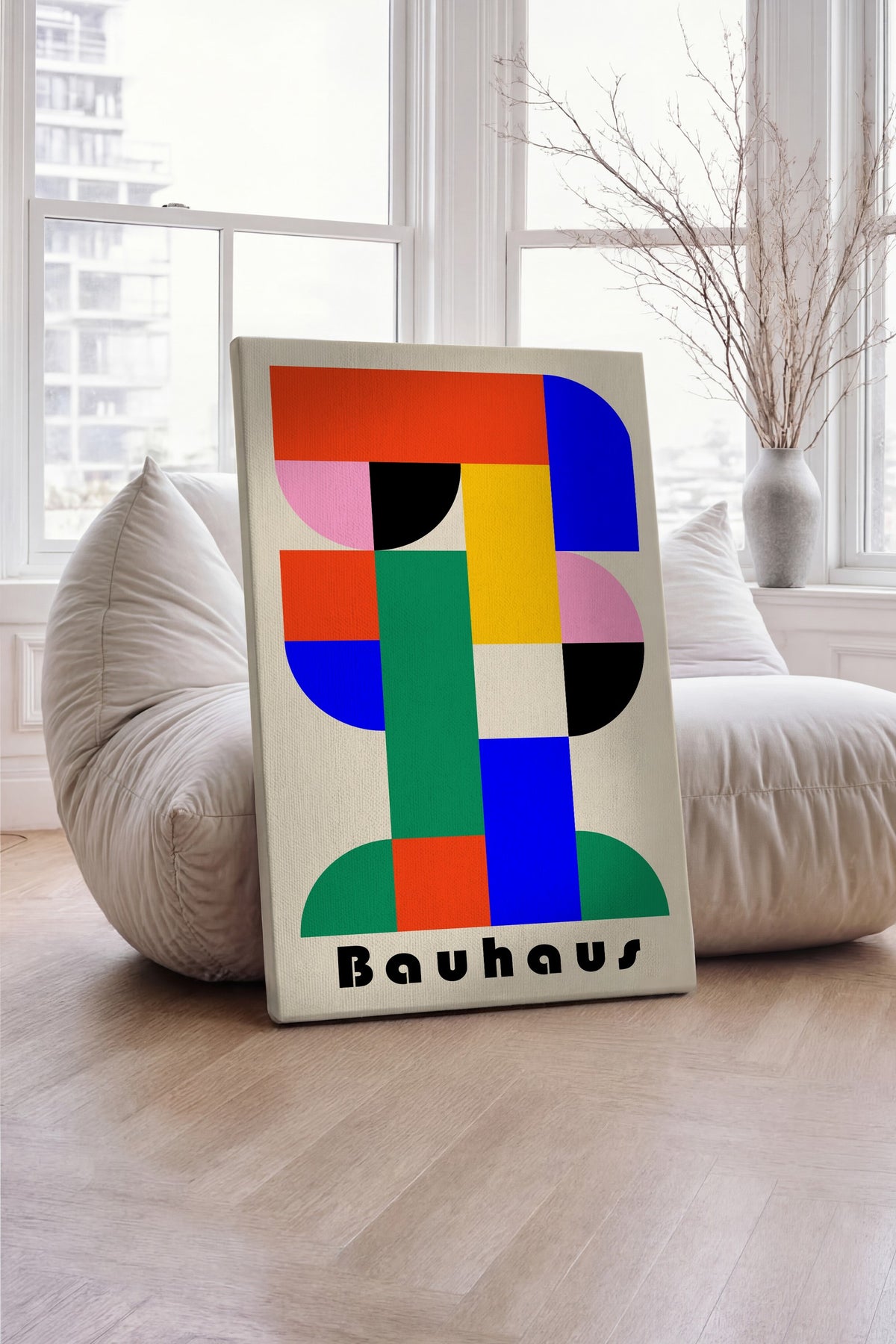 Farklı Tonlarda Bauhaus Kanvas Tablo — NO:105525