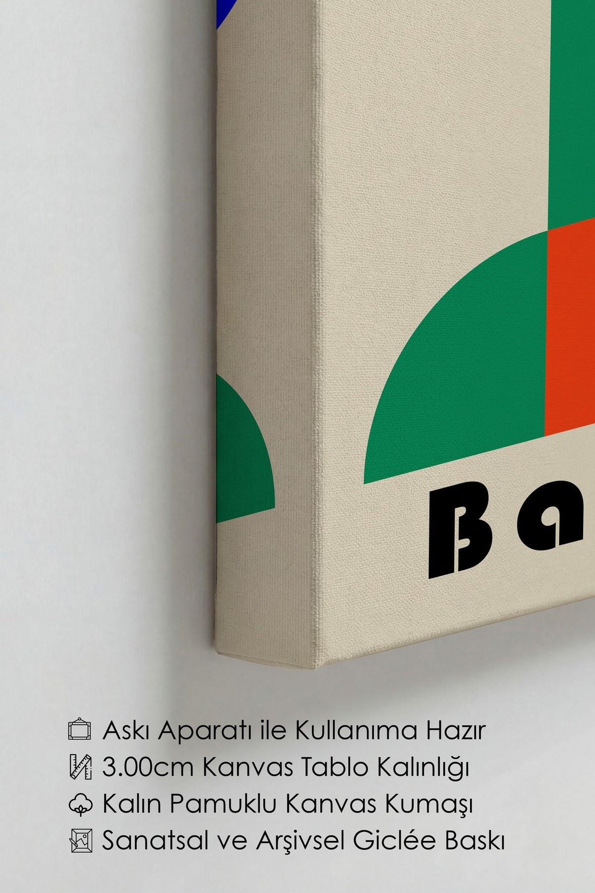 Farklı Tonlarda Bauhaus Kanvas Tablo — NO:105525