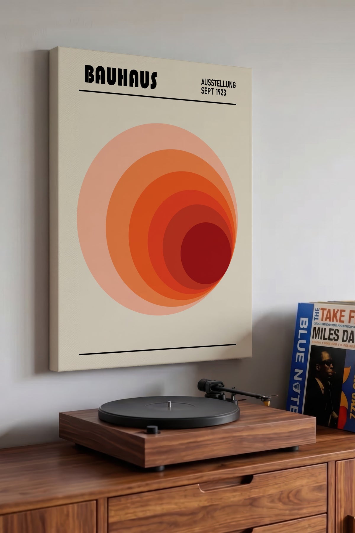 Renkli Duvar Bauhaus Kanvas Tablo — NO:105526
