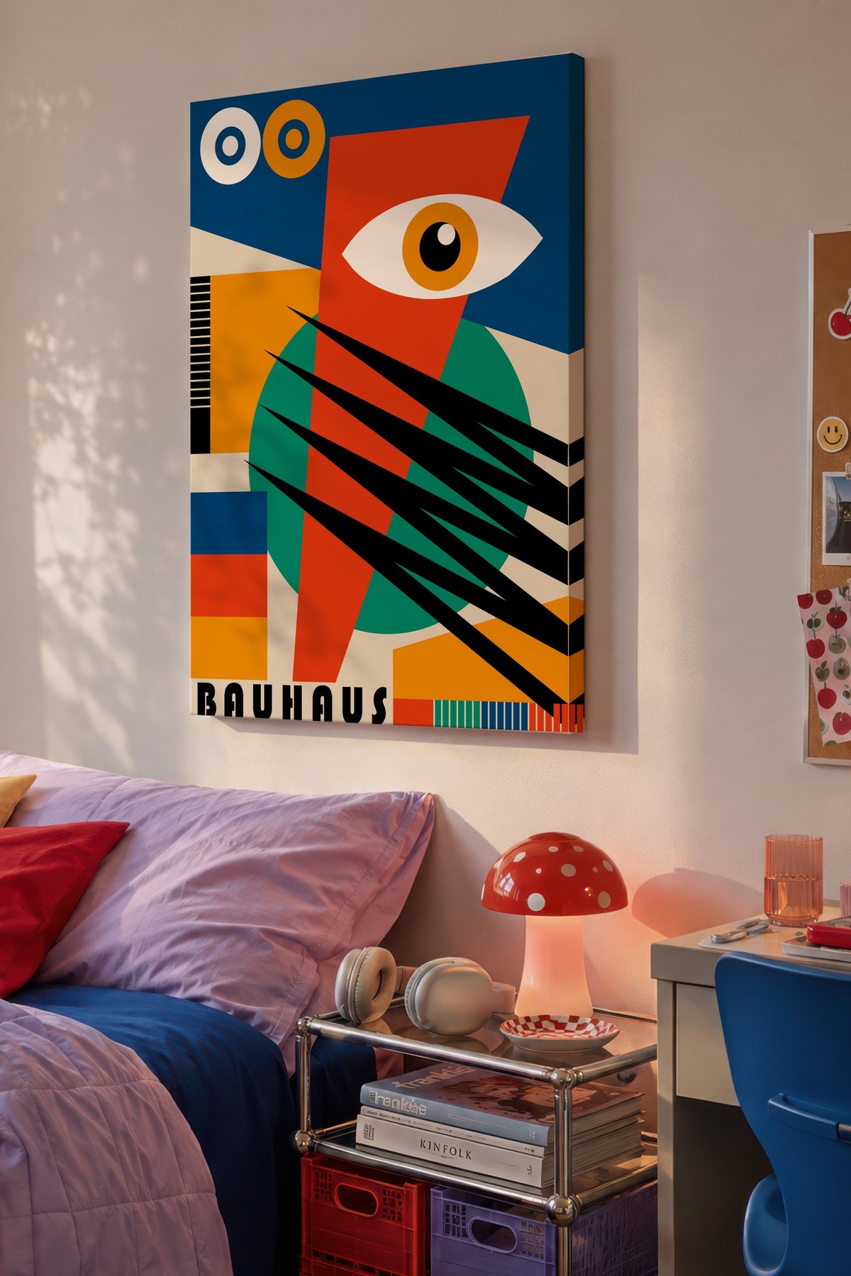 Renkli Duvar Bauhaus Kanvas Tablo — NO:105527