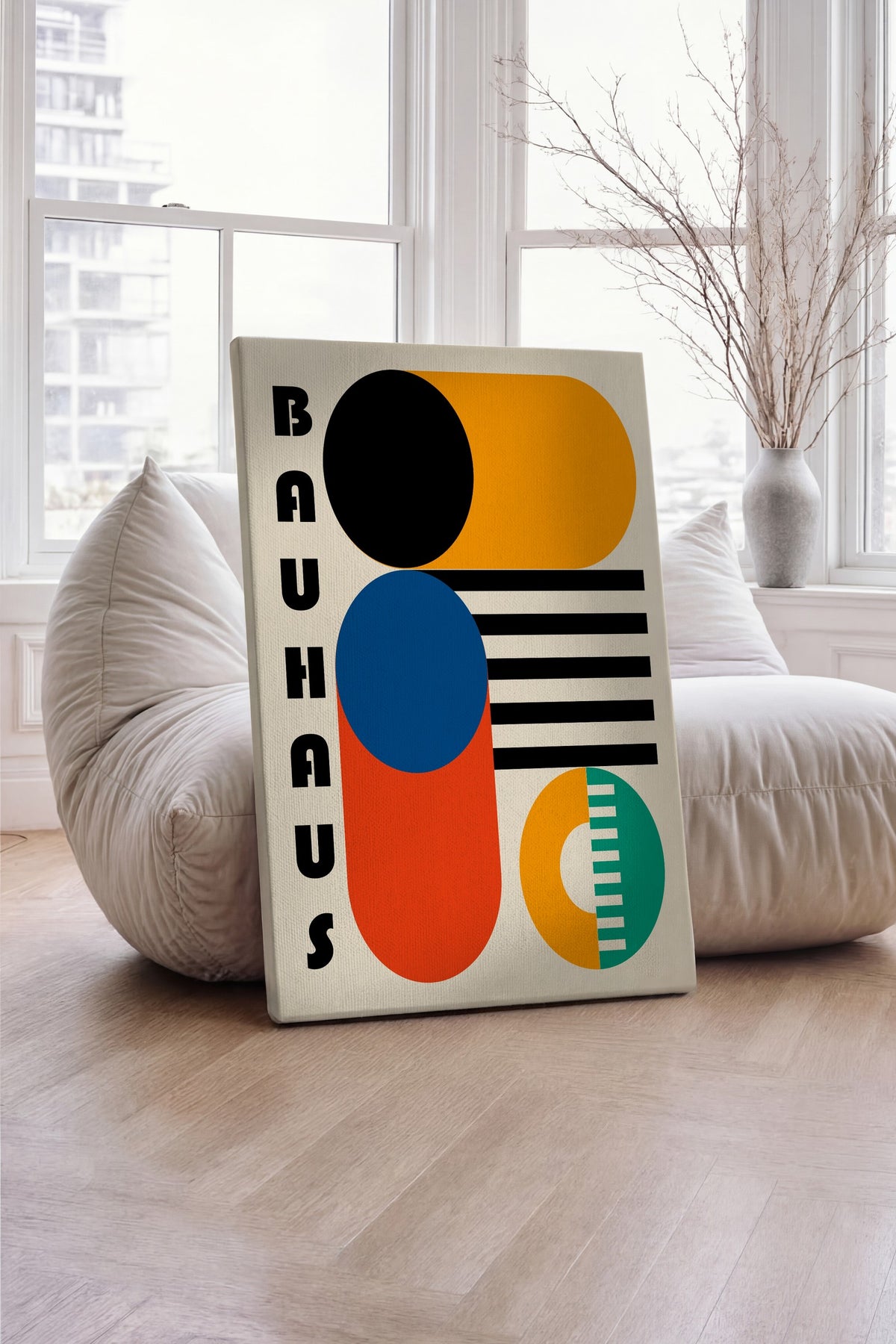 Farklı Tonlarda BAUHAUS Kanvas Tablo — NO:105530