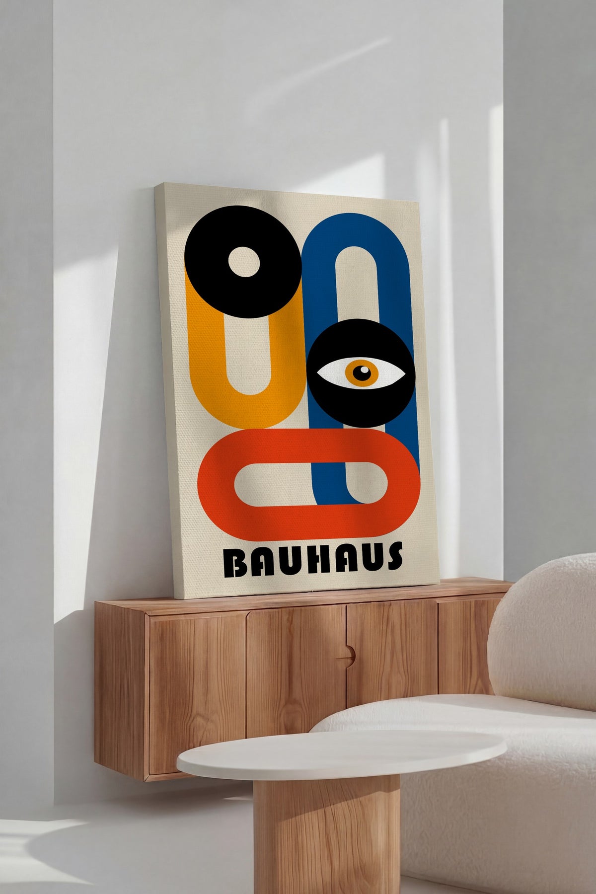 Farklı Tonlarda Bauhaus Kanvas Tablo — NO:105534