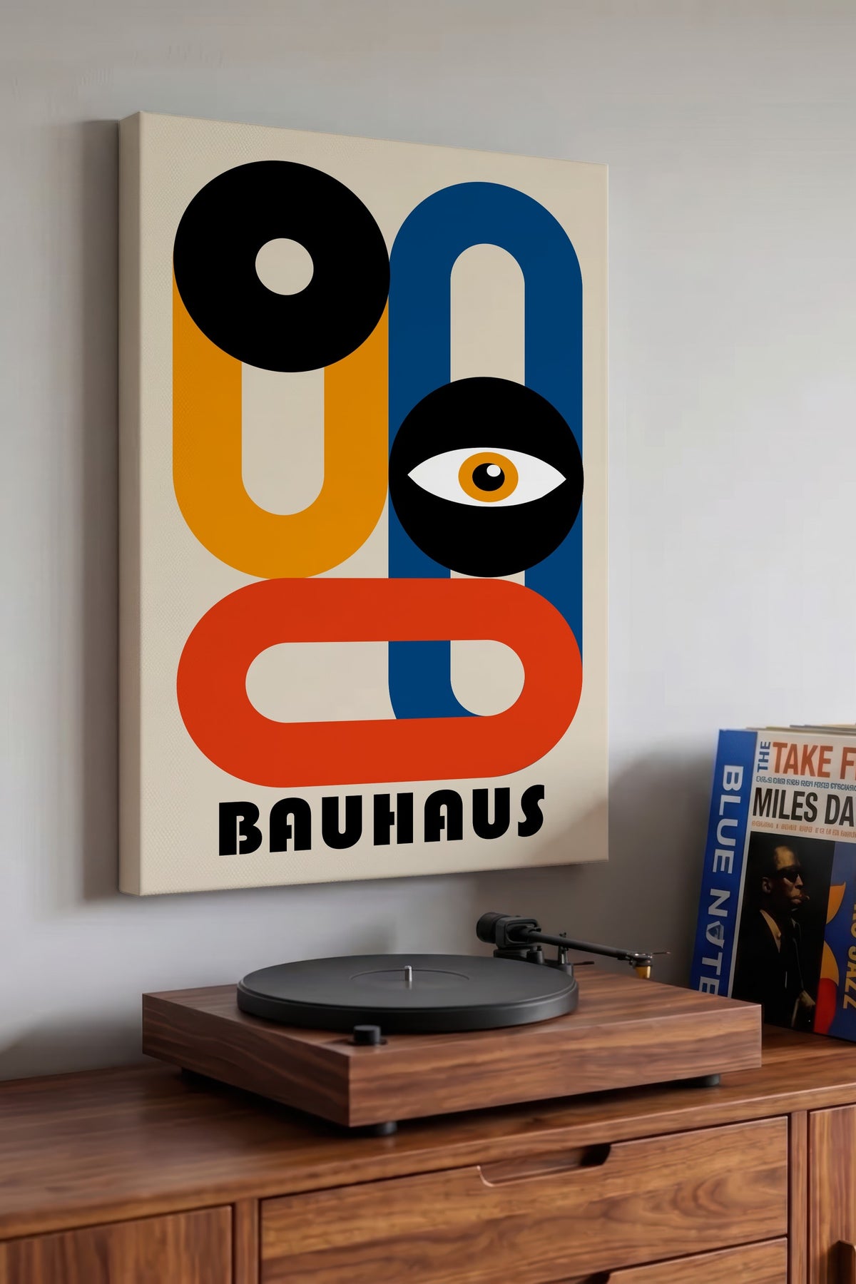 Farklı Tonlarda Bauhaus Kanvas Tablo — NO:105534
