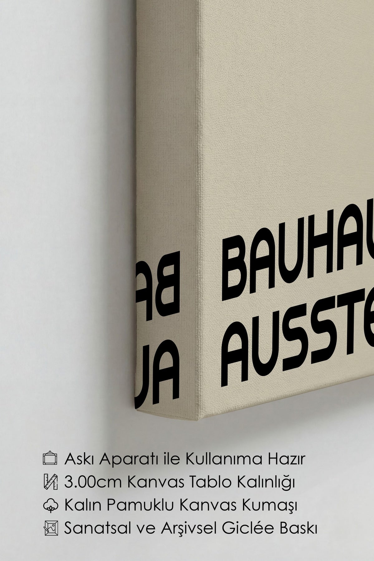 Renkli Duvar Bauhaus Kanvas Tablo