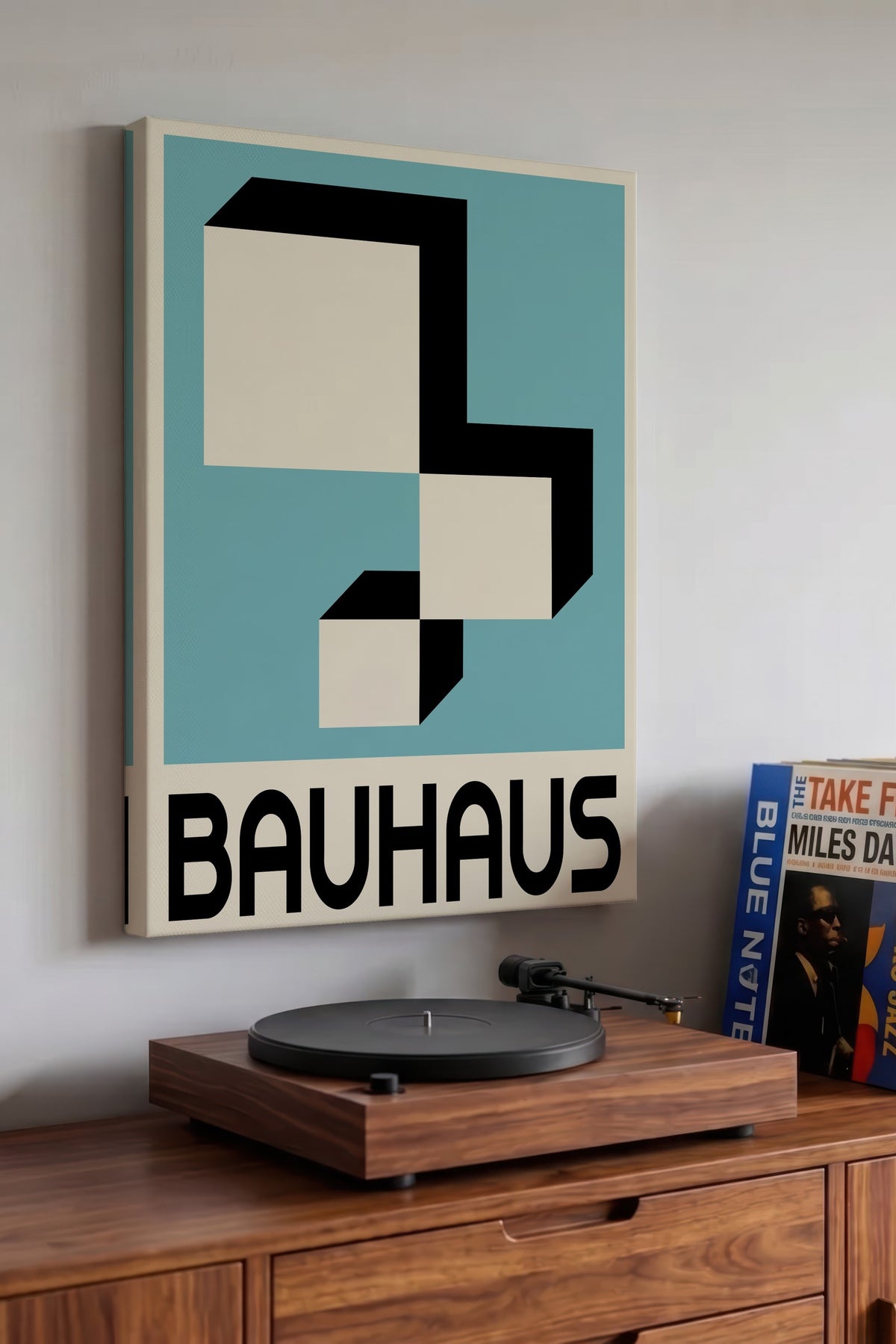 Farklı Tonlarda BAUHAUS Kanvas Tablo — NO:105543