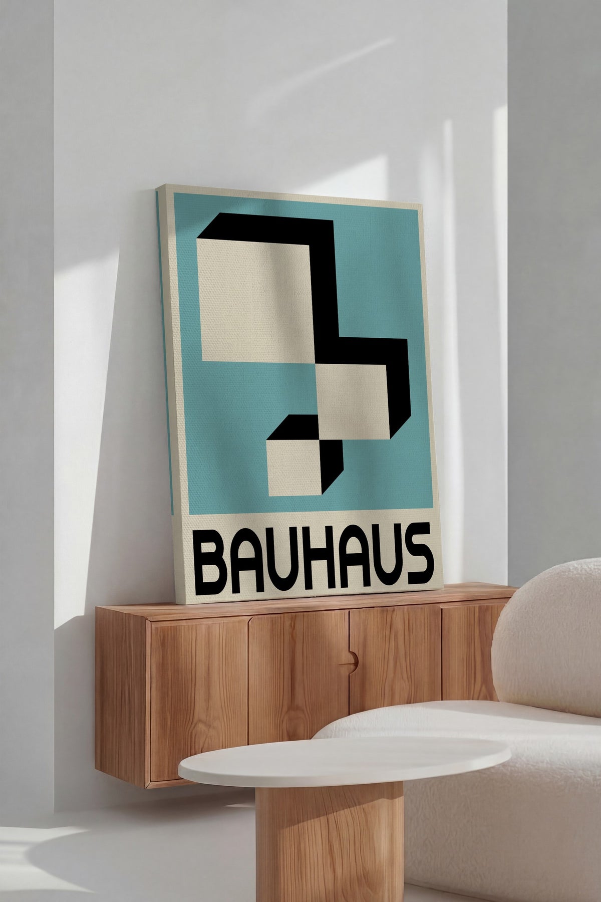 Farklı Tonlarda BAUHAUS Kanvas Tablo — NO:105543