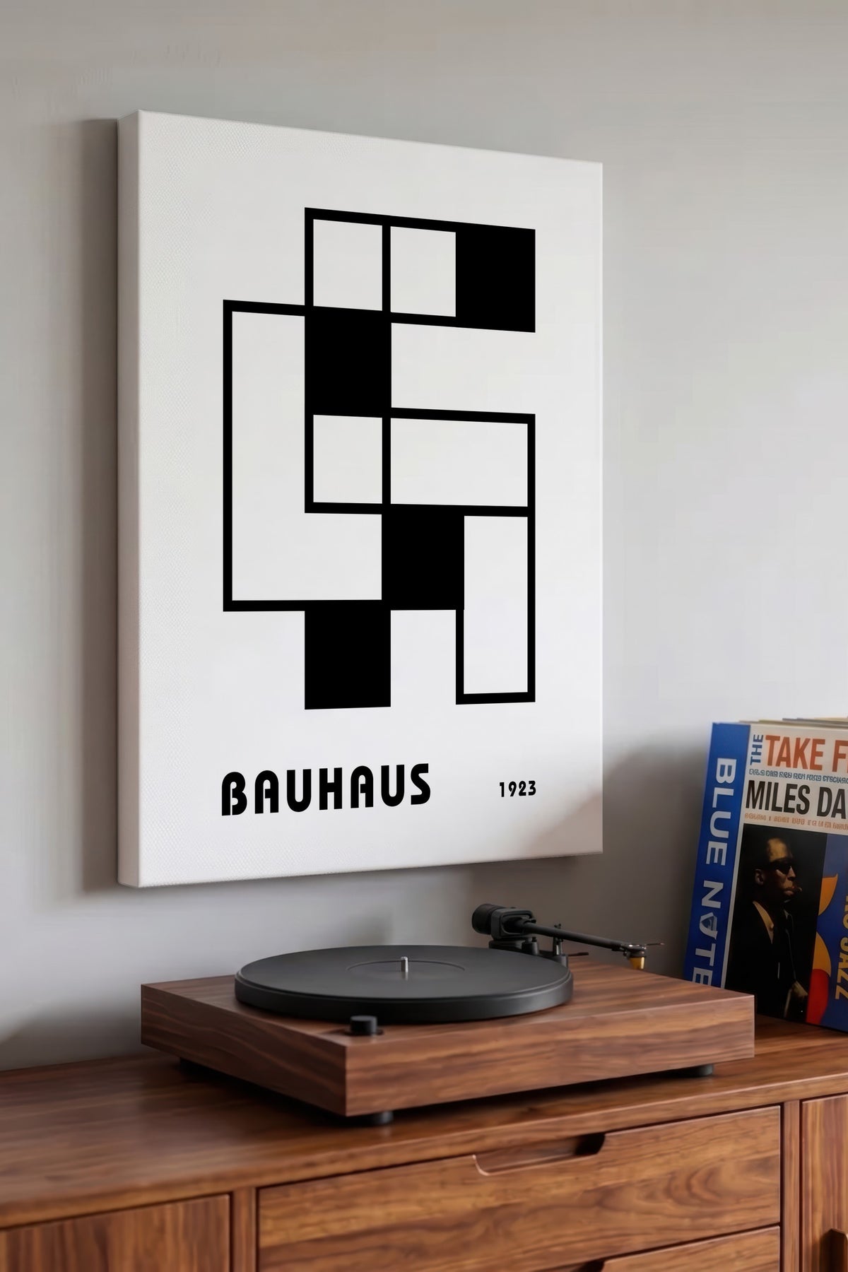 Farklı Tonlarda Bauhaus 1923 Kanvas Tablo