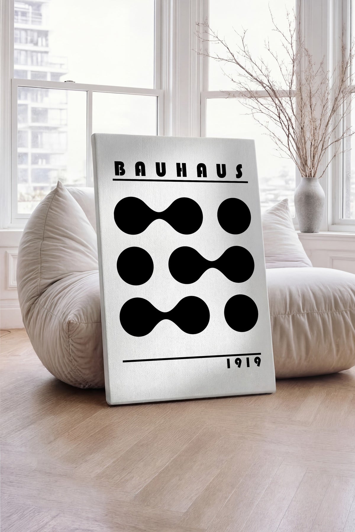 Farklı Tonlarda BAUHAUS 1919 Kanvas Tablo — NO:105546