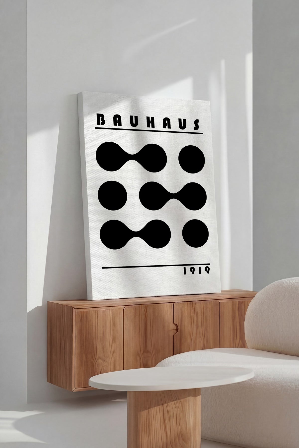 Farklı Tonlarda BAUHAUS 1919 Kanvas Tablo — NO:105546