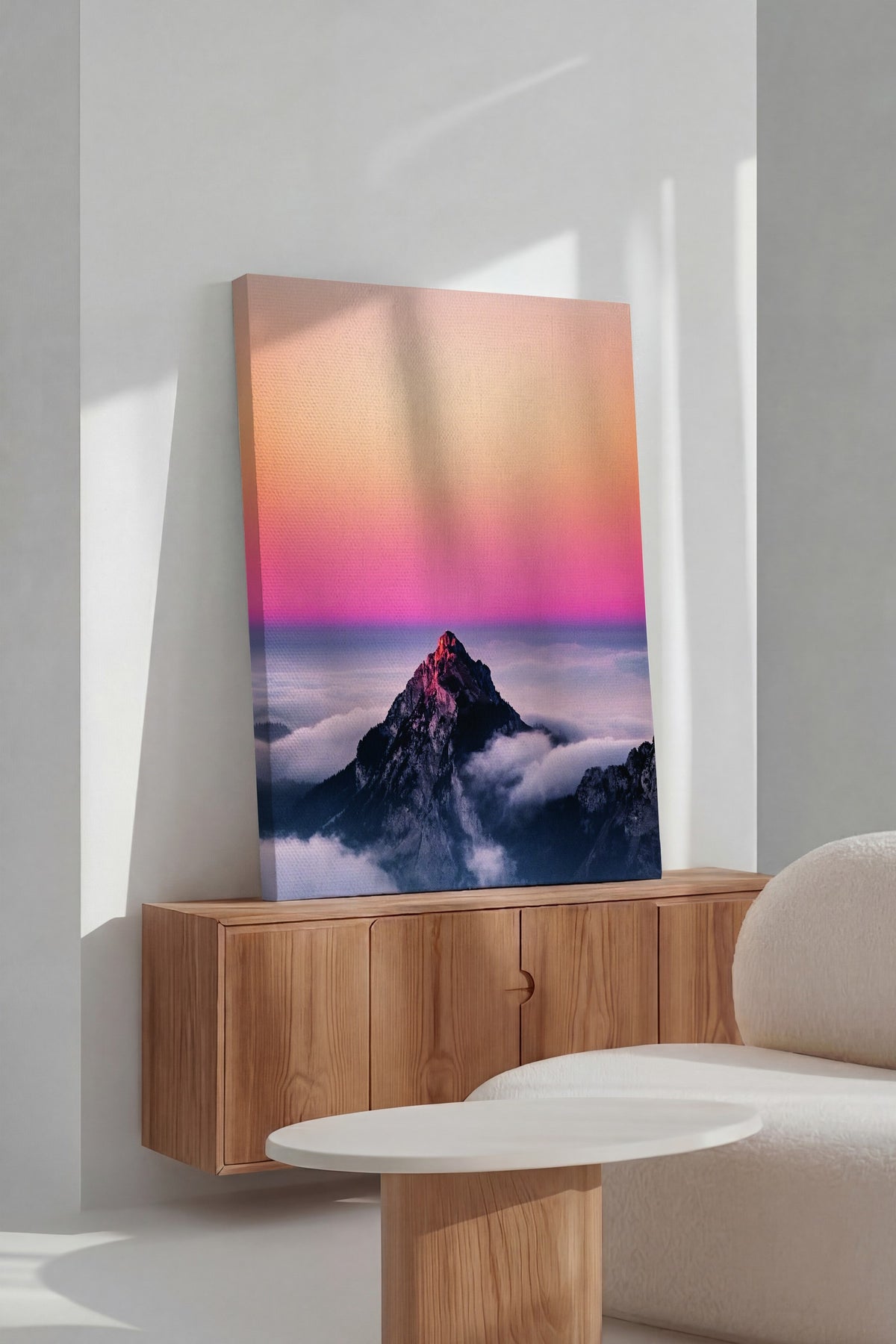 Dağ Manzarası Doğa Fotoğraf Kanvas Tablo