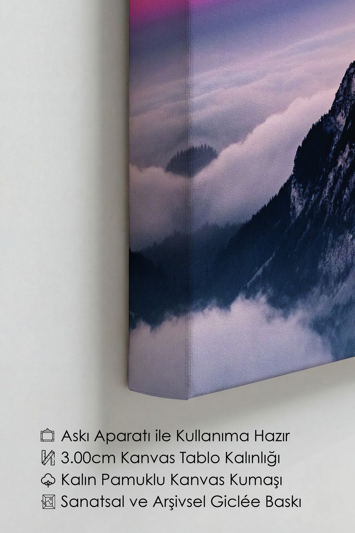 Dağ Manzarası Doğa Fotoğraf Kanvas Tablo