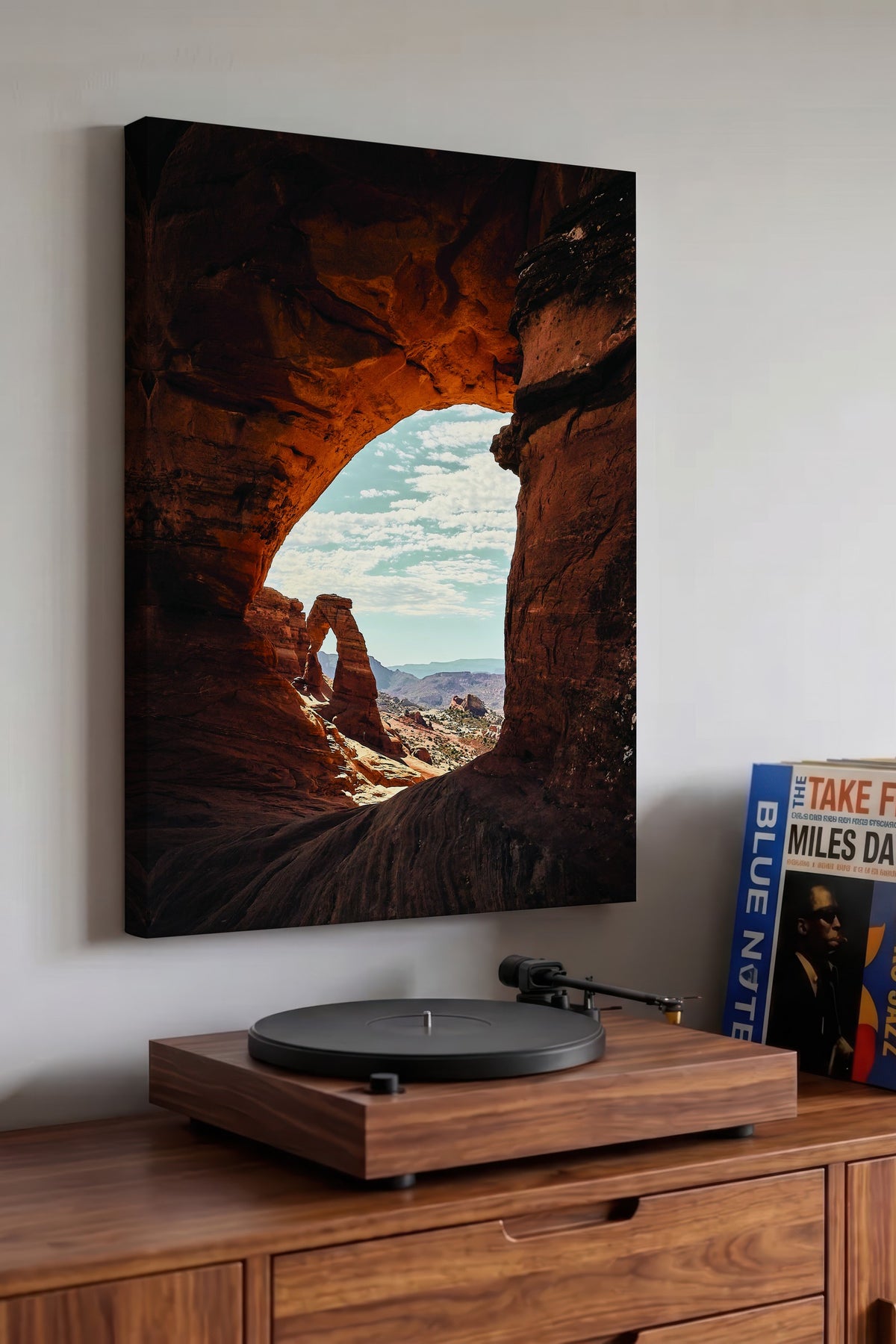 Doğal Kaya Kemeri Fotoğraf Kanvas Tablo