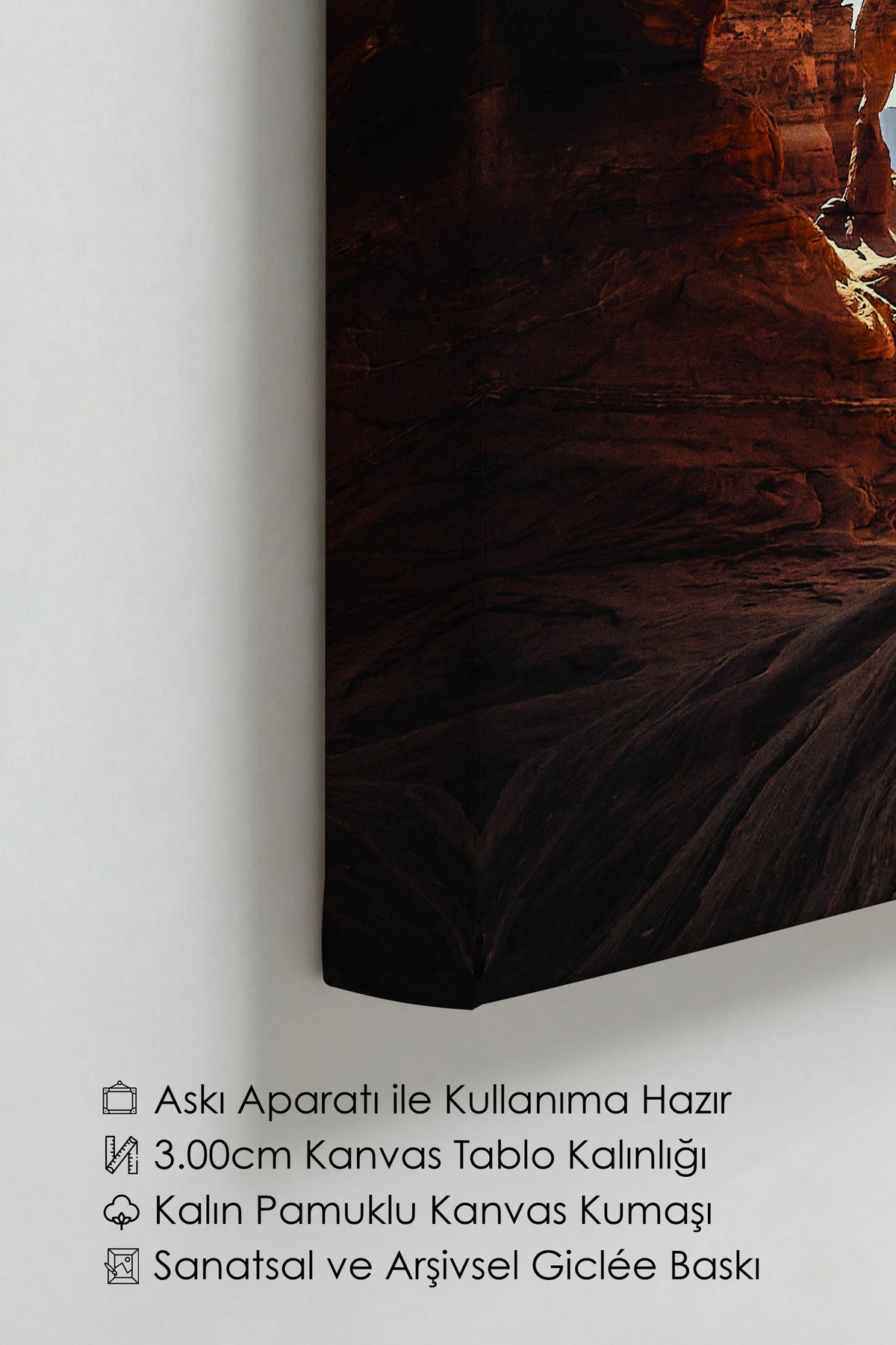 Doğal Kaya Kemeri Fotoğraf Kanvas Tablo