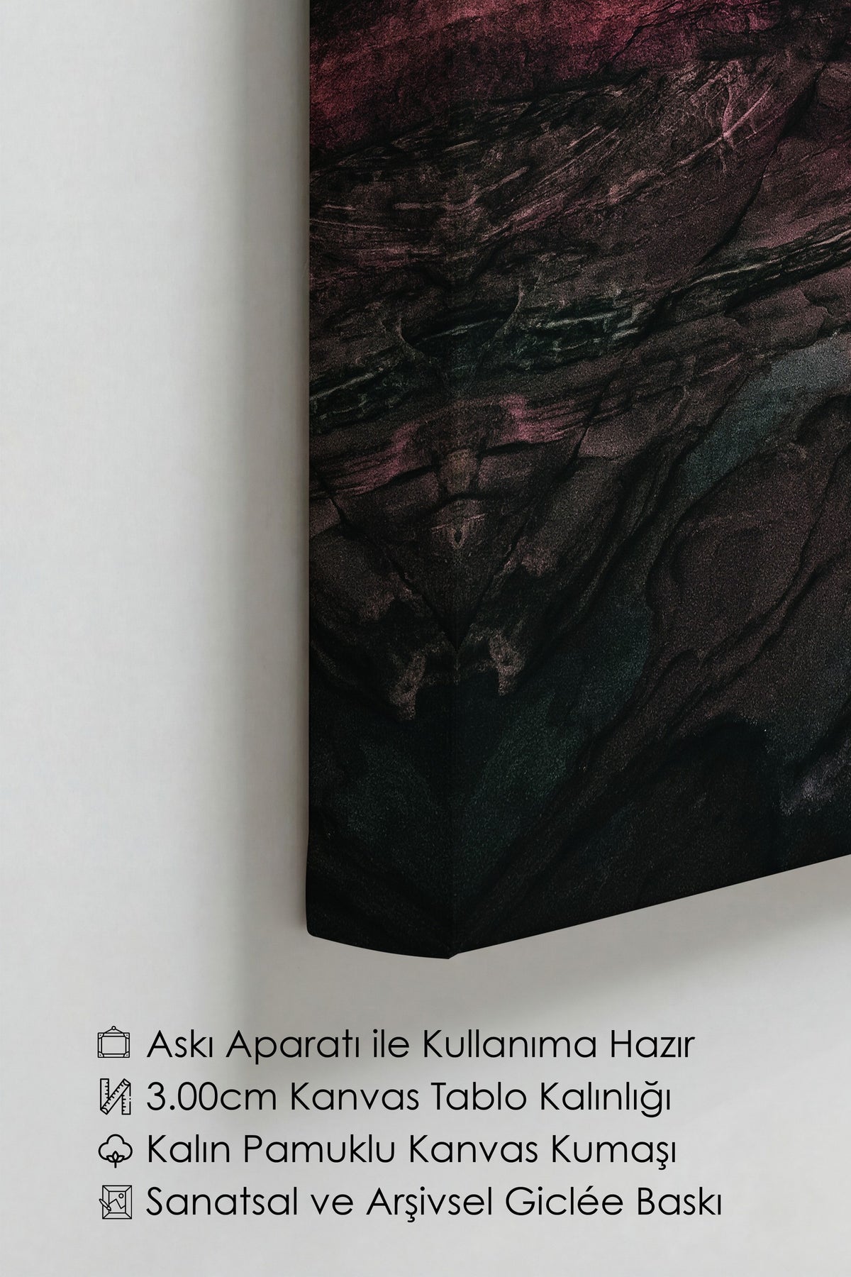 Kaya Oluşumunda Manzara Fotoğraf Kanvas Tablo