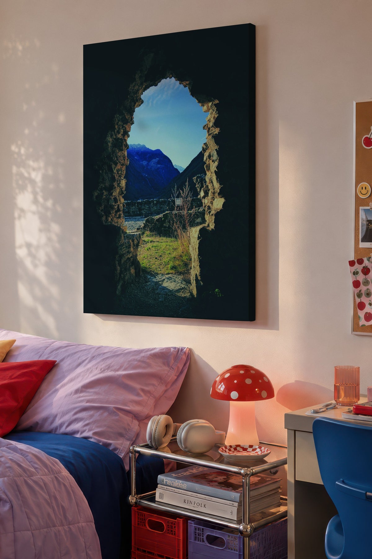 Kayalık Peyzaj Manzarası Fotoğraf Kanvas Tablo