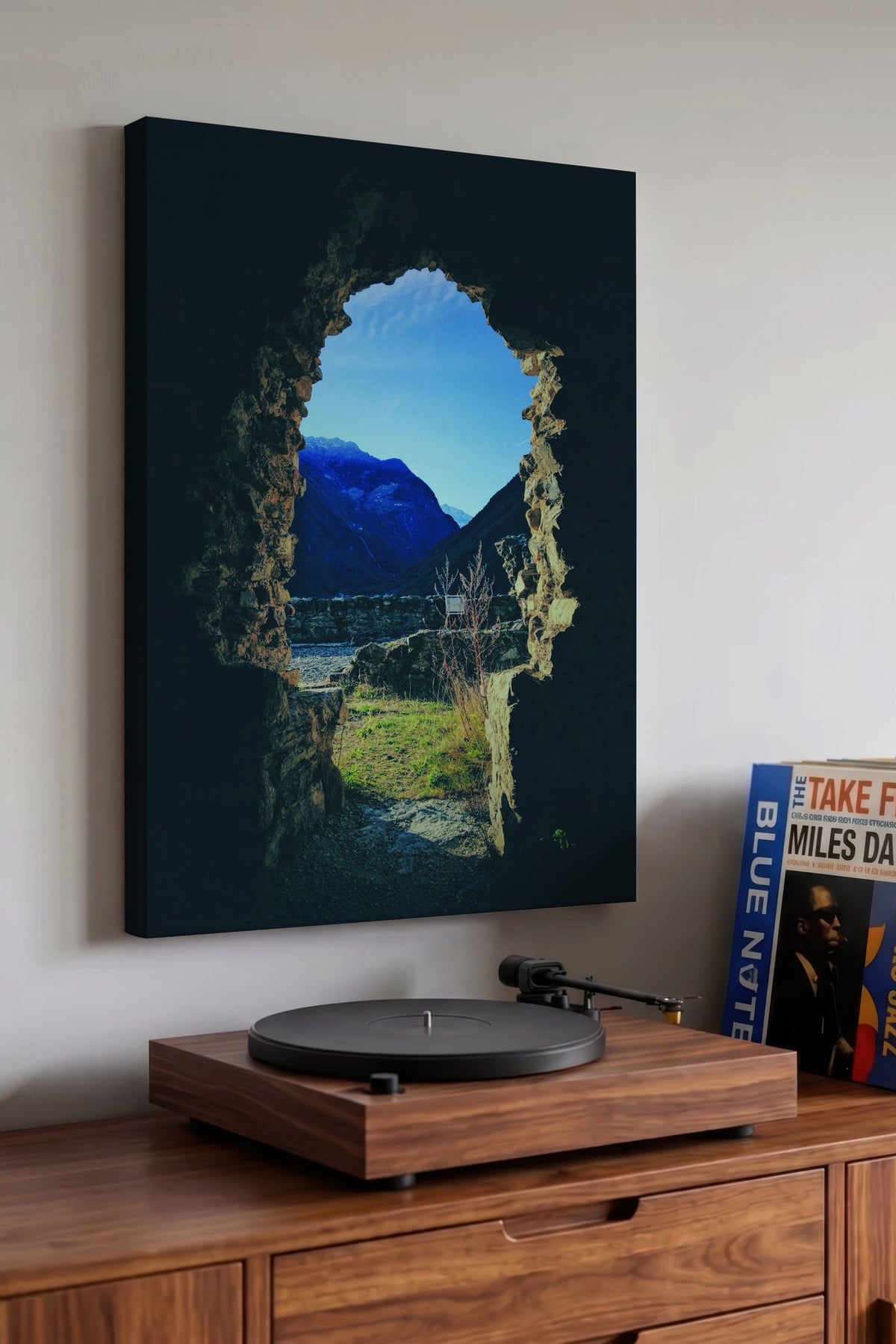 Kayalık Peyzaj Manzarası Fotoğraf Kanvas Tablo