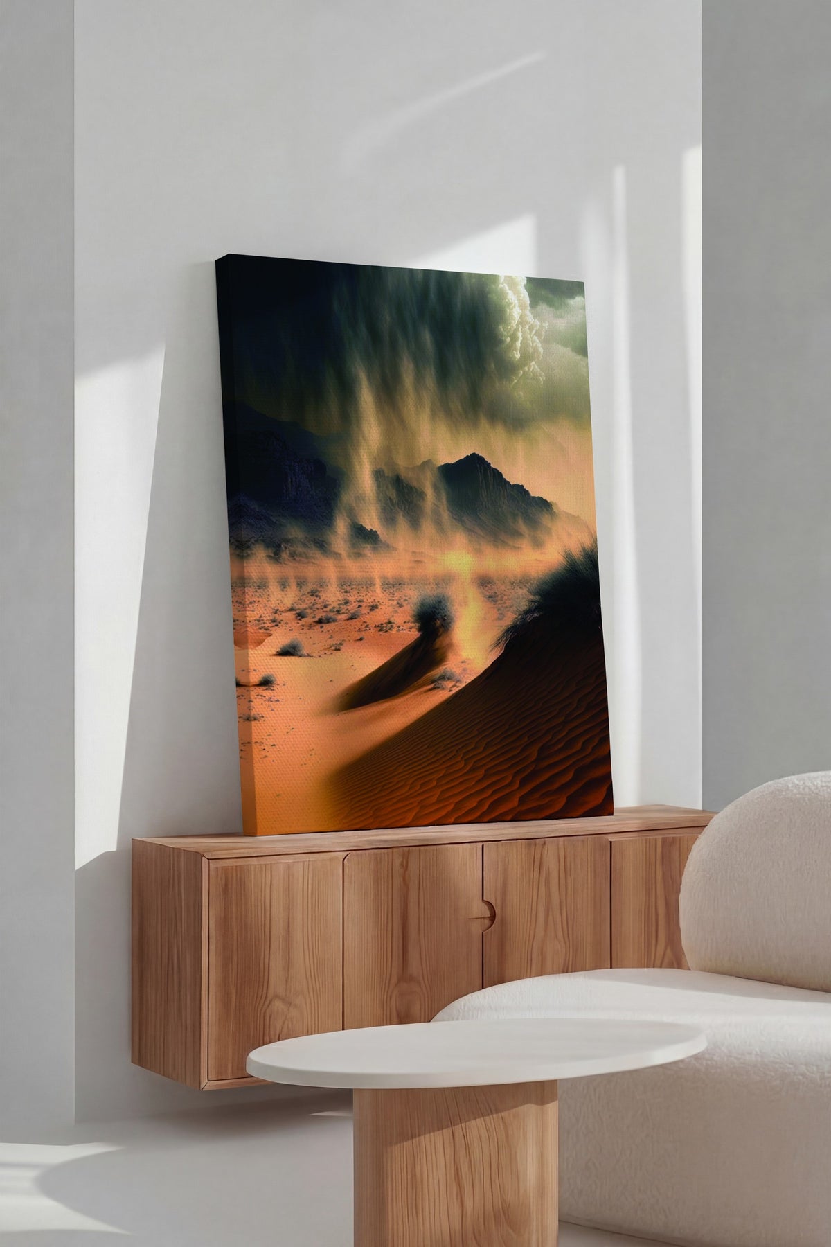 Çöl Fırtınası Fotoğraf Kanvas Tablo