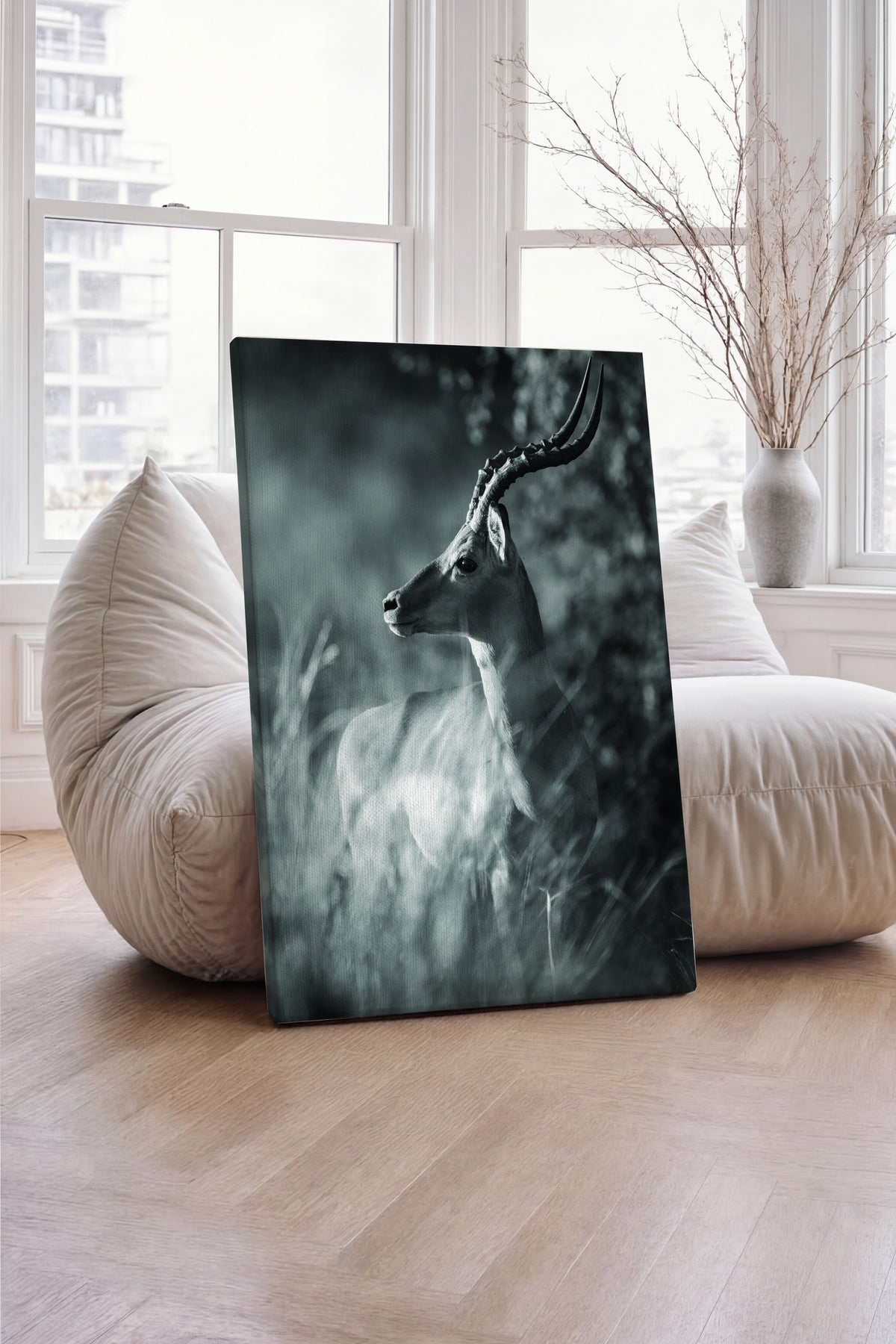 Antilop Portresi Fotoğraf Kanvas Tablo