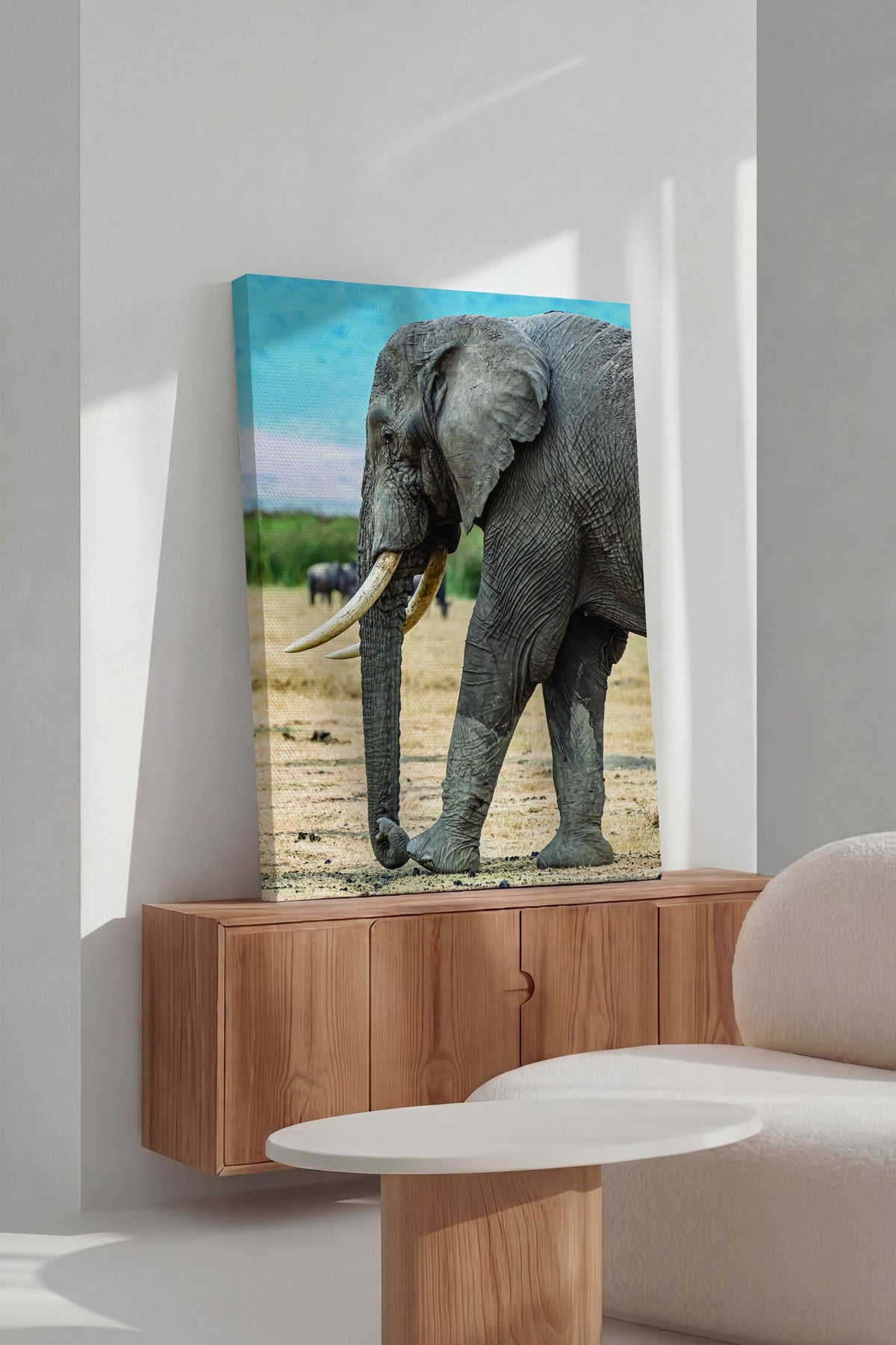 Fildişi Filleri Fotoğraf Kanvas Tablo