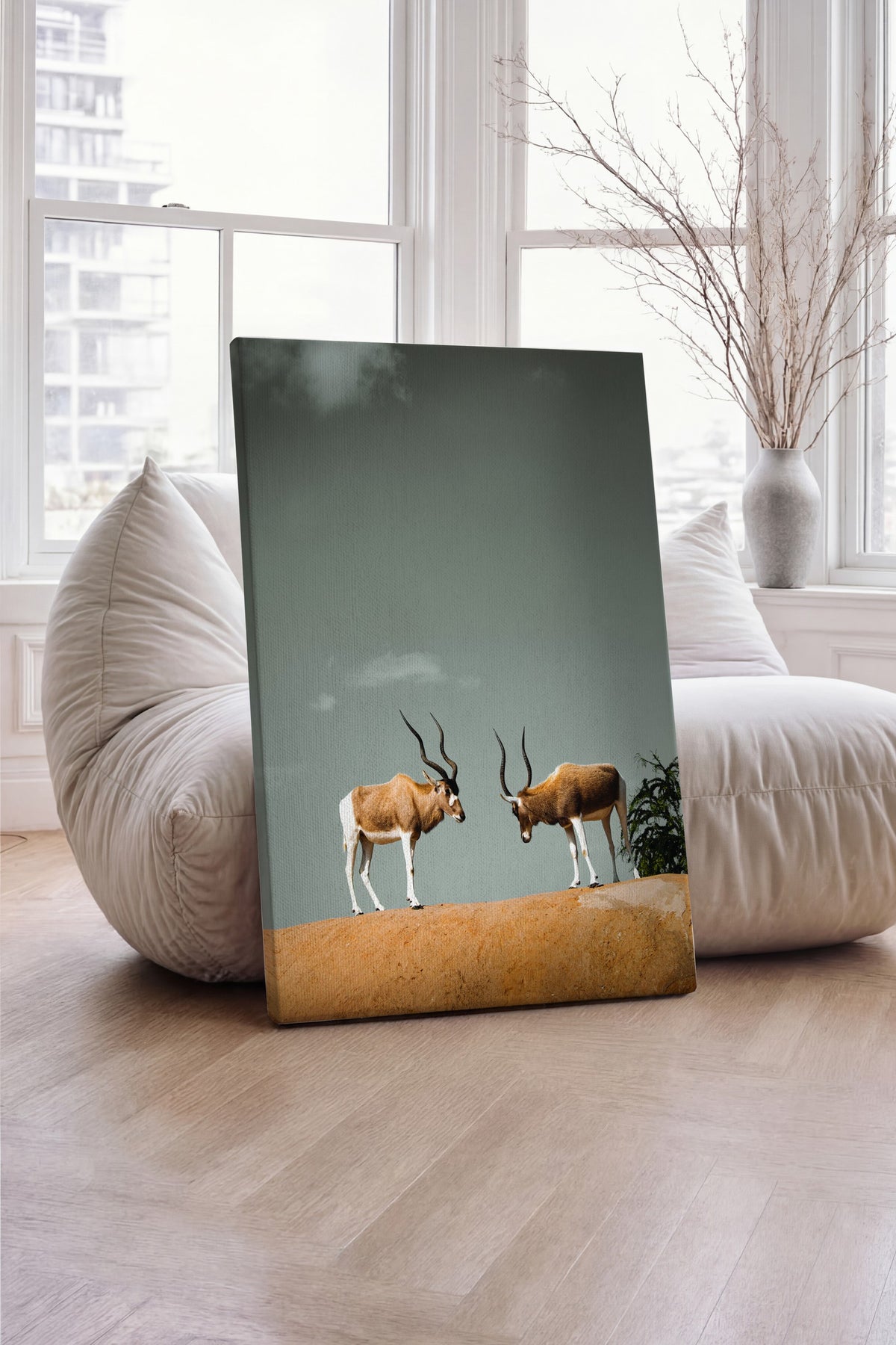 Antiloplar Fotoğraf Kanvas Tablo